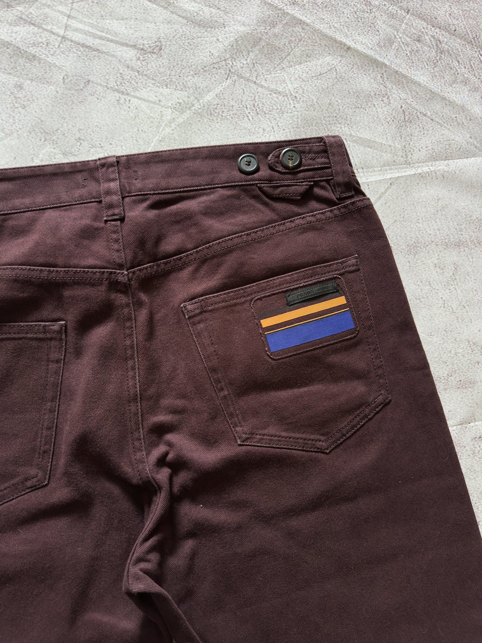 Prada Prada Cotton Blend Jogger Pants Maroon sz.33 Size US 33 - 7 Thumbnail