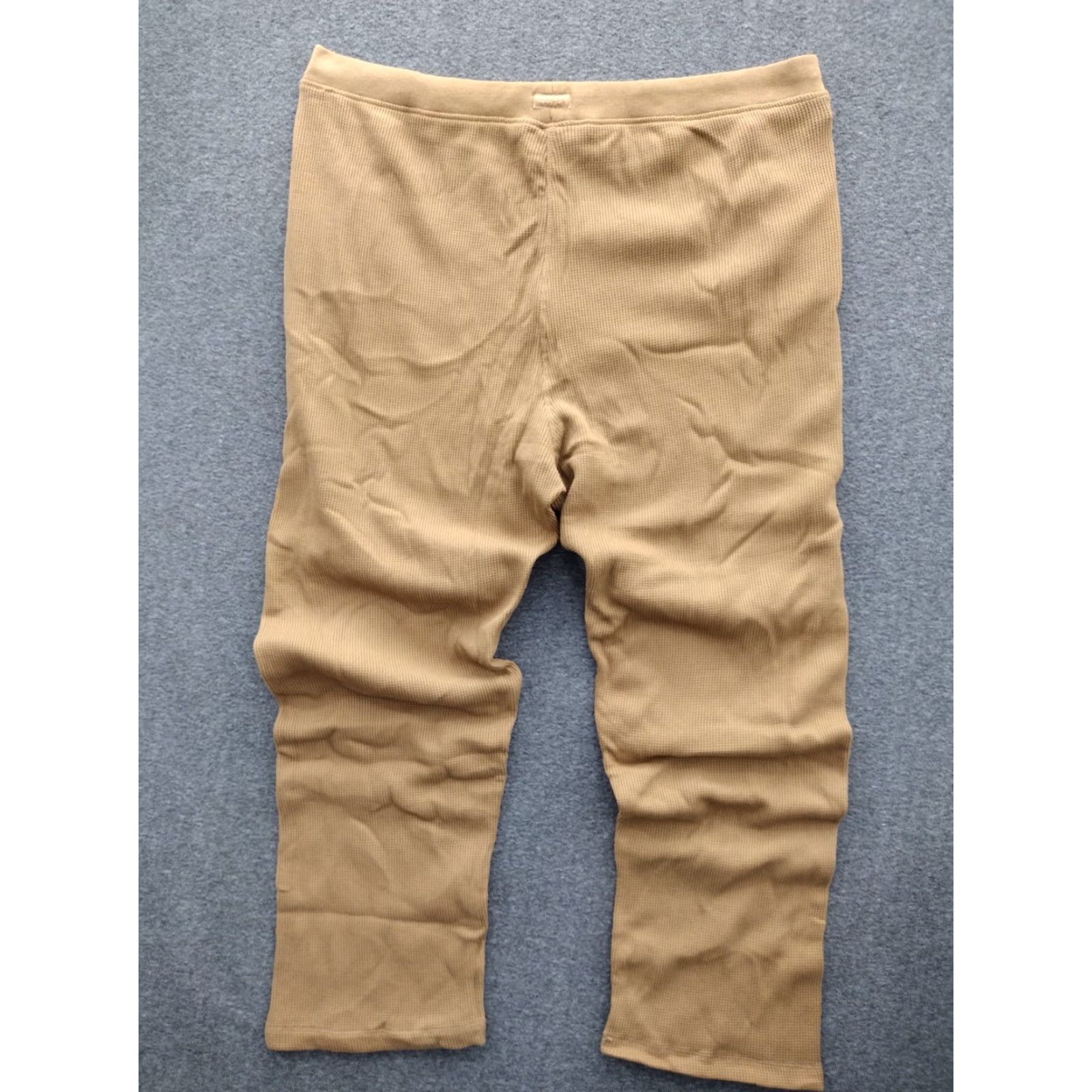SKIMS SKIMS KIM K Women’s Waffle Loose Pants Color Camel 3X AP-BTM-0903 Size 40" / US 18 - 2 Thumbnail