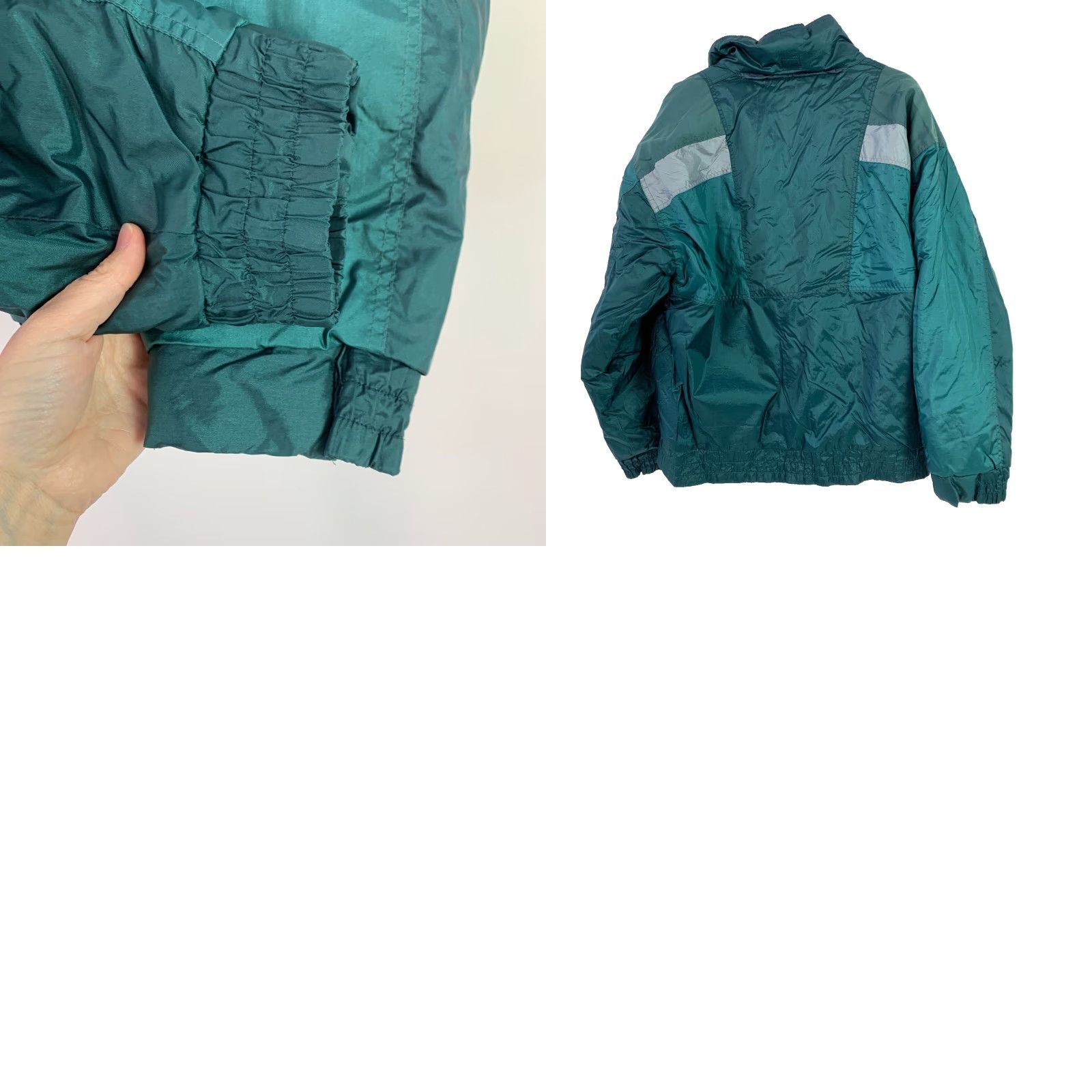 Vintage VINTAGE Extreme Limit Green Ski Winter Jacket Coat L Adult Large Nylon Puffer 80s 90s Mens Womens Boys Girls Size US L / EU 52-54 / 3 - 8 Thumbnail