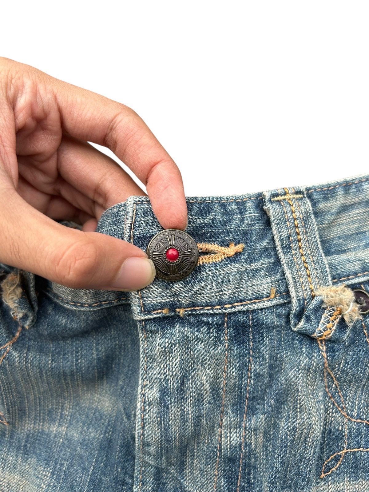 Vintage Edwin Navajo Faded Rusty Mudwash Denim Jeans ☠️🎌