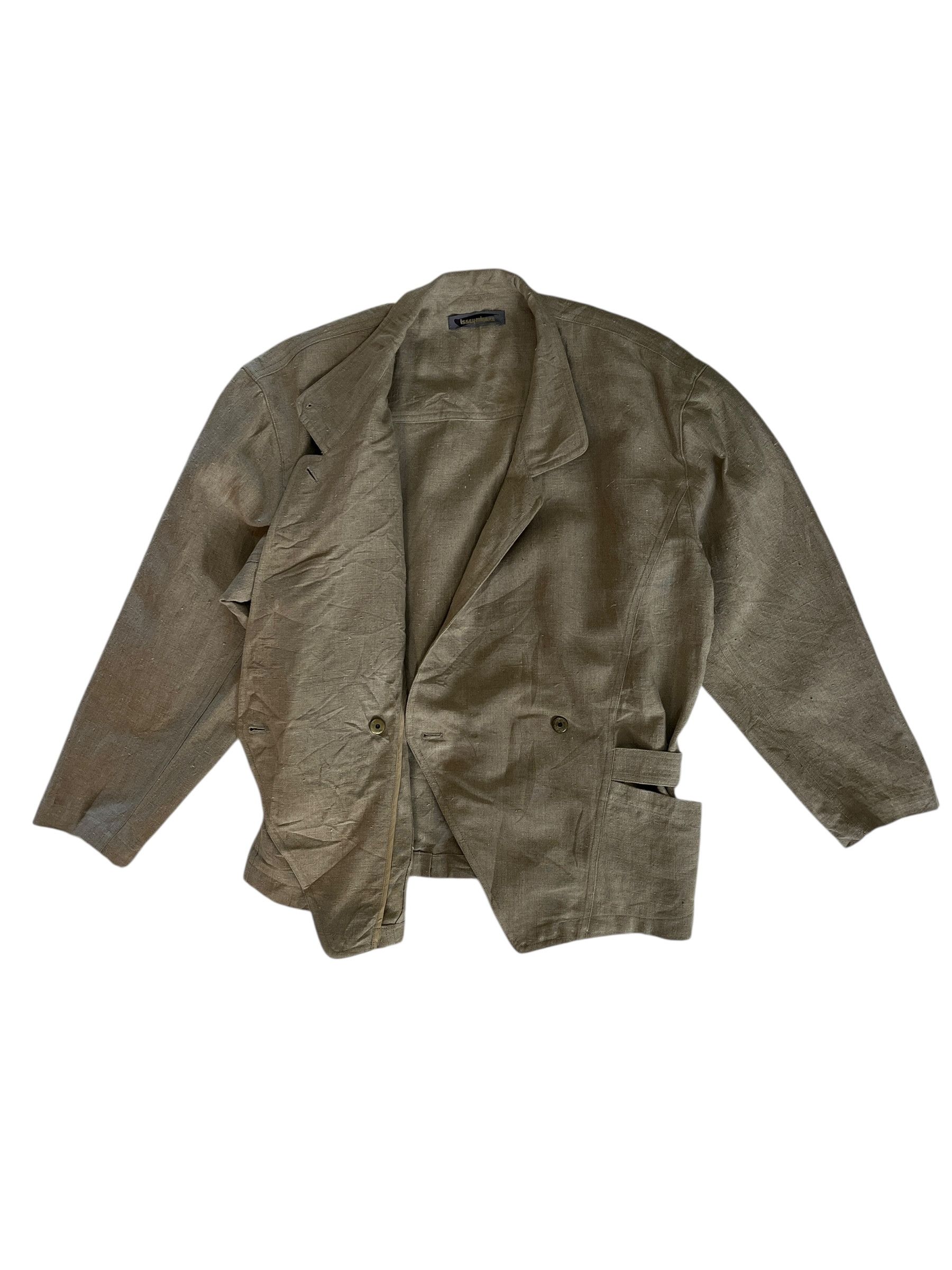 Issey Miyake Vintage 80s Issey Miyake Brush Label Canvas Jacket Size US M / EU 48-50 / 2 - 8 Thumbnail