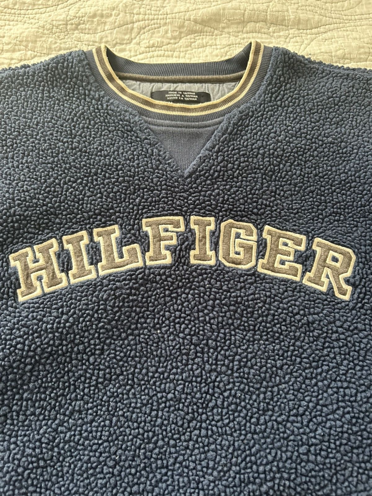 Tommy Hilfiger Blue Tommy Hilfiger Fleece Size US M / EU 48-50 / 2 - 2 Thumbnail