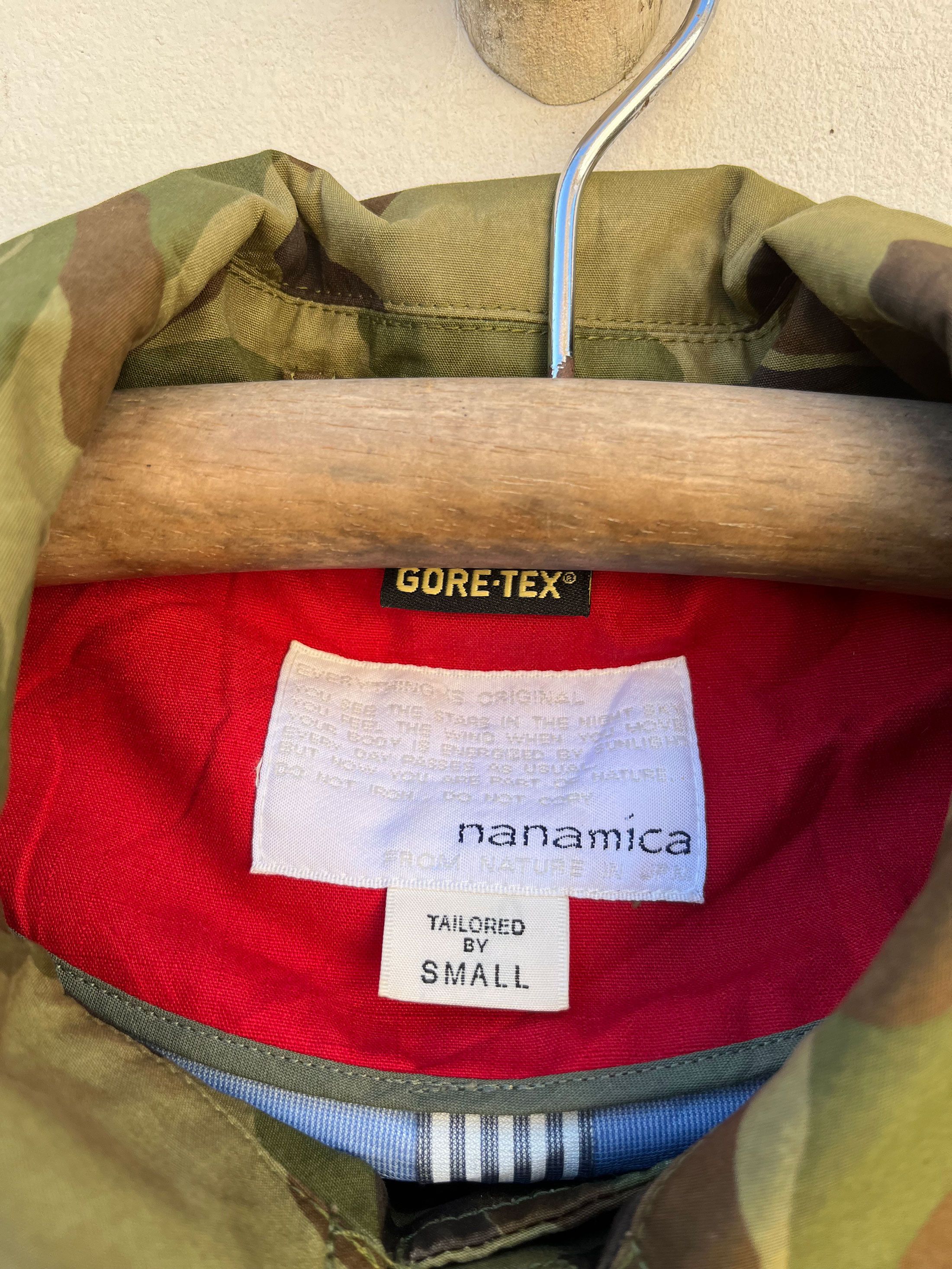 Goretex × Japanese Brand × Nanamica Nanamica Gore Tex Camouflage Army Coat Size US S / EU 44-46 / 1 - 4 Thumbnail