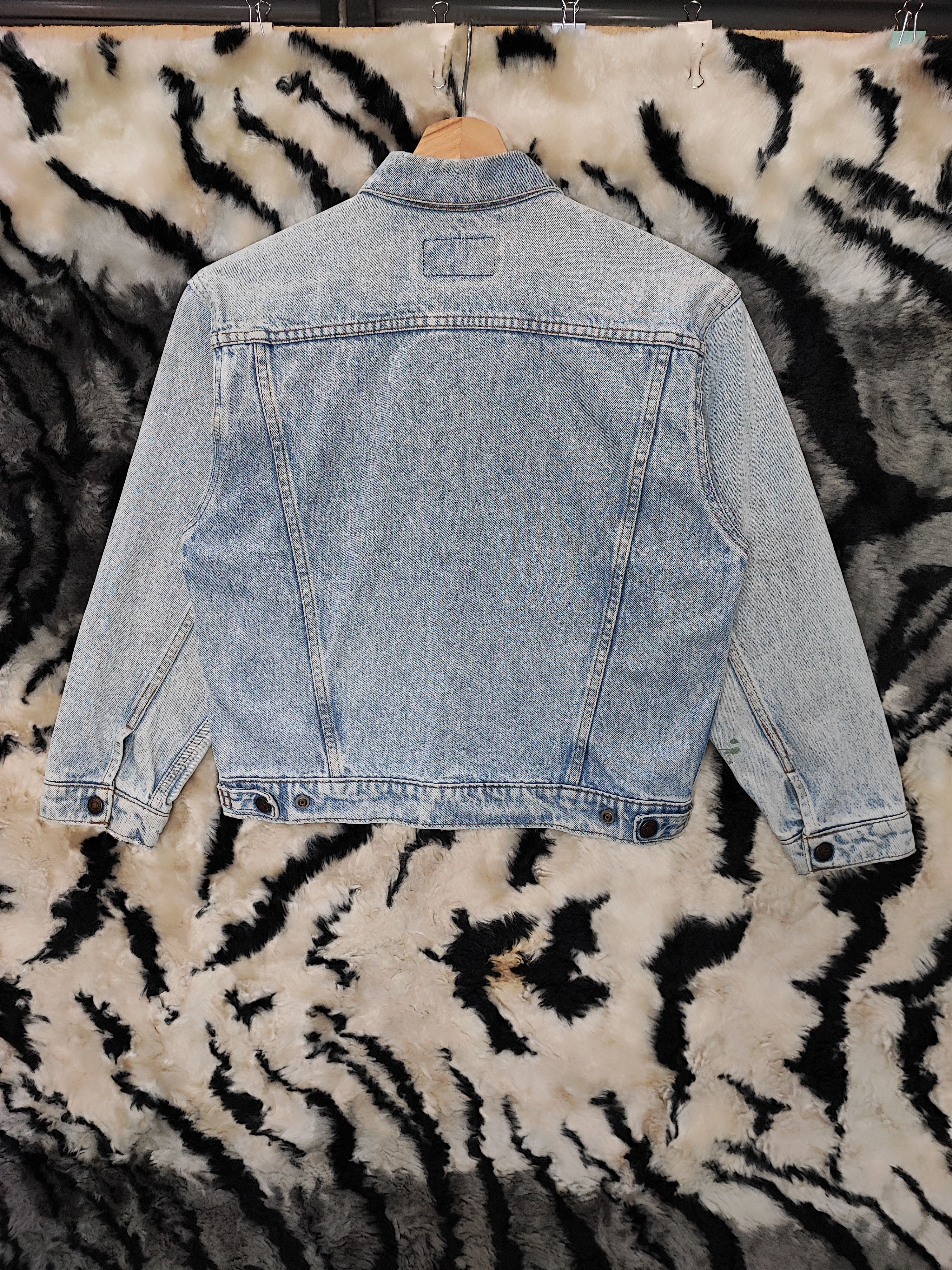 Levi's Vintage LEVIS Denim Jacket 80s Trashed Distressed Grunge Erd Size US XS / EU 42 / 0 - 7 Thumbnail