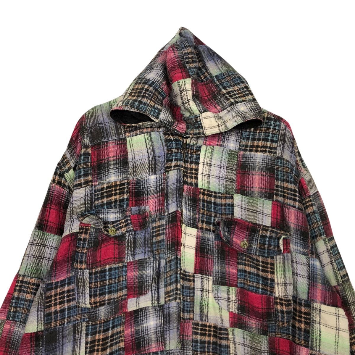 Japanese Brand 🔥VINTAGE BOMBER JACKET PATCHWORK DESIGN FDS ISSEY MIYAKE Size US M / EU 48-50 / 2 - 5 Thumbnail