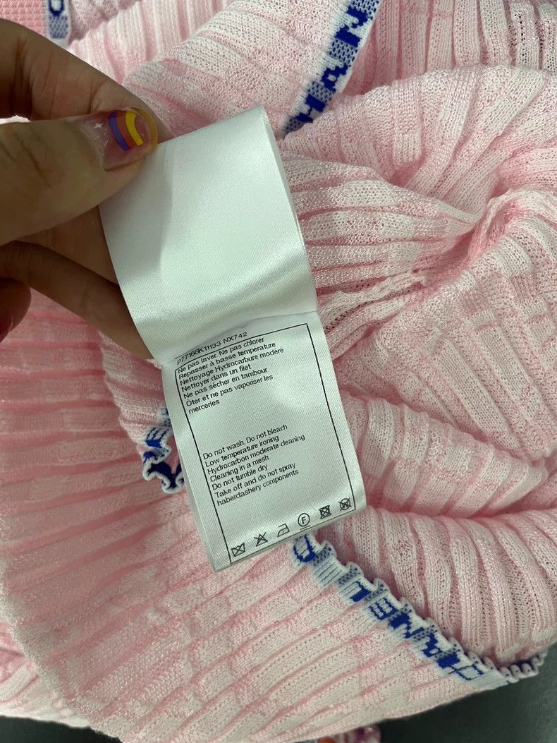 Chanel Chanel 24S pink knitted dress Size XXS / US 00 / IT 34 - 6 Thumbnail