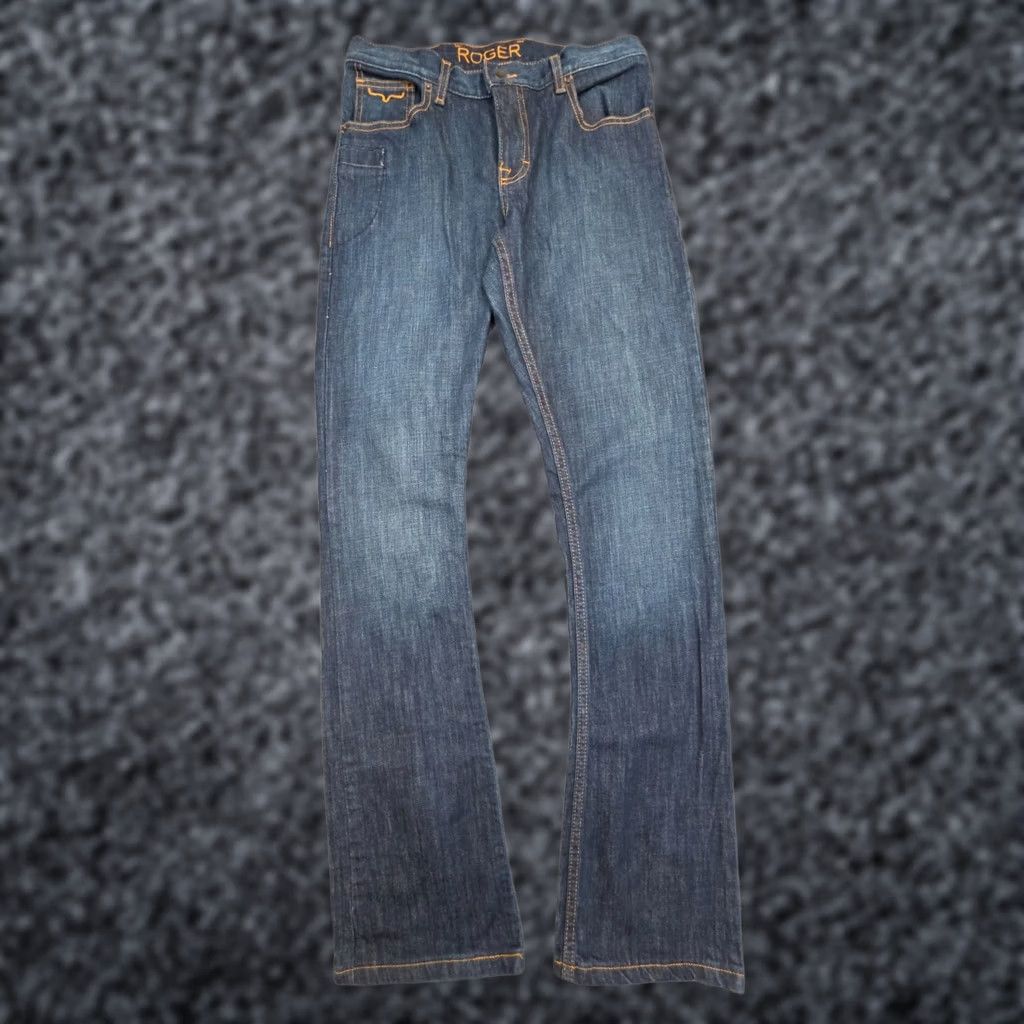 Vintage Kimes Ranch Jeans ROGER Bootcut Western USA Blue Men's 28 x 32 Slim Fit Size US 28 / EU 44 - 1 Thumbnail