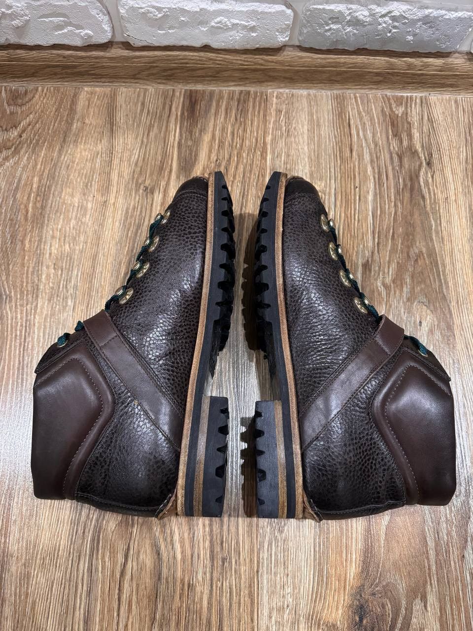 Santoni Santoni Men’s Brown Leather Hiking Boots Size 9 Size US 9 / EU 42 - 11 Thumbnail
