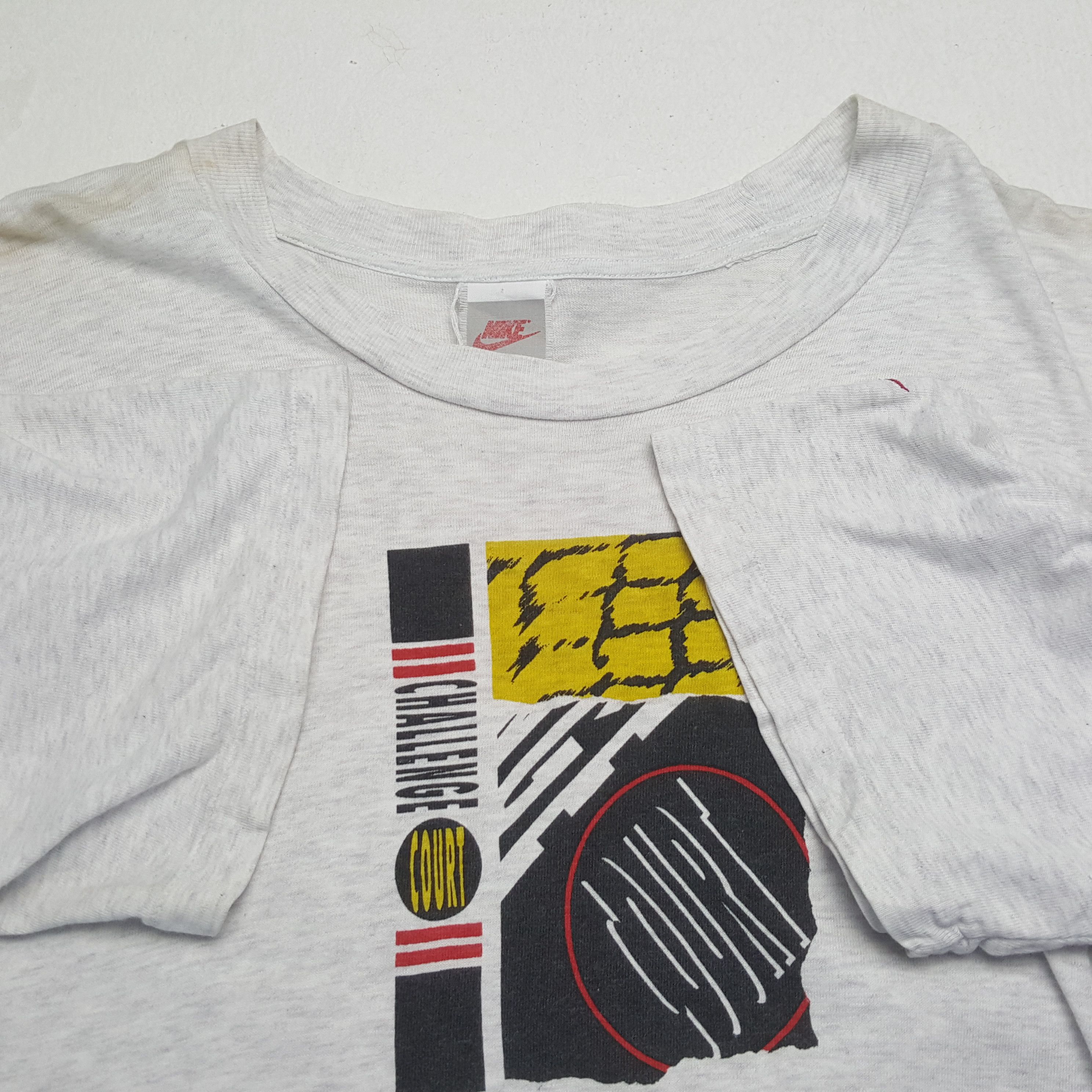 Japanese Brand × Nike × Vintage Vintage NIKE Challenge Court Tennis Style T-Shirts Size US L / EU 52-54 / 3 - 9 Thumbnail