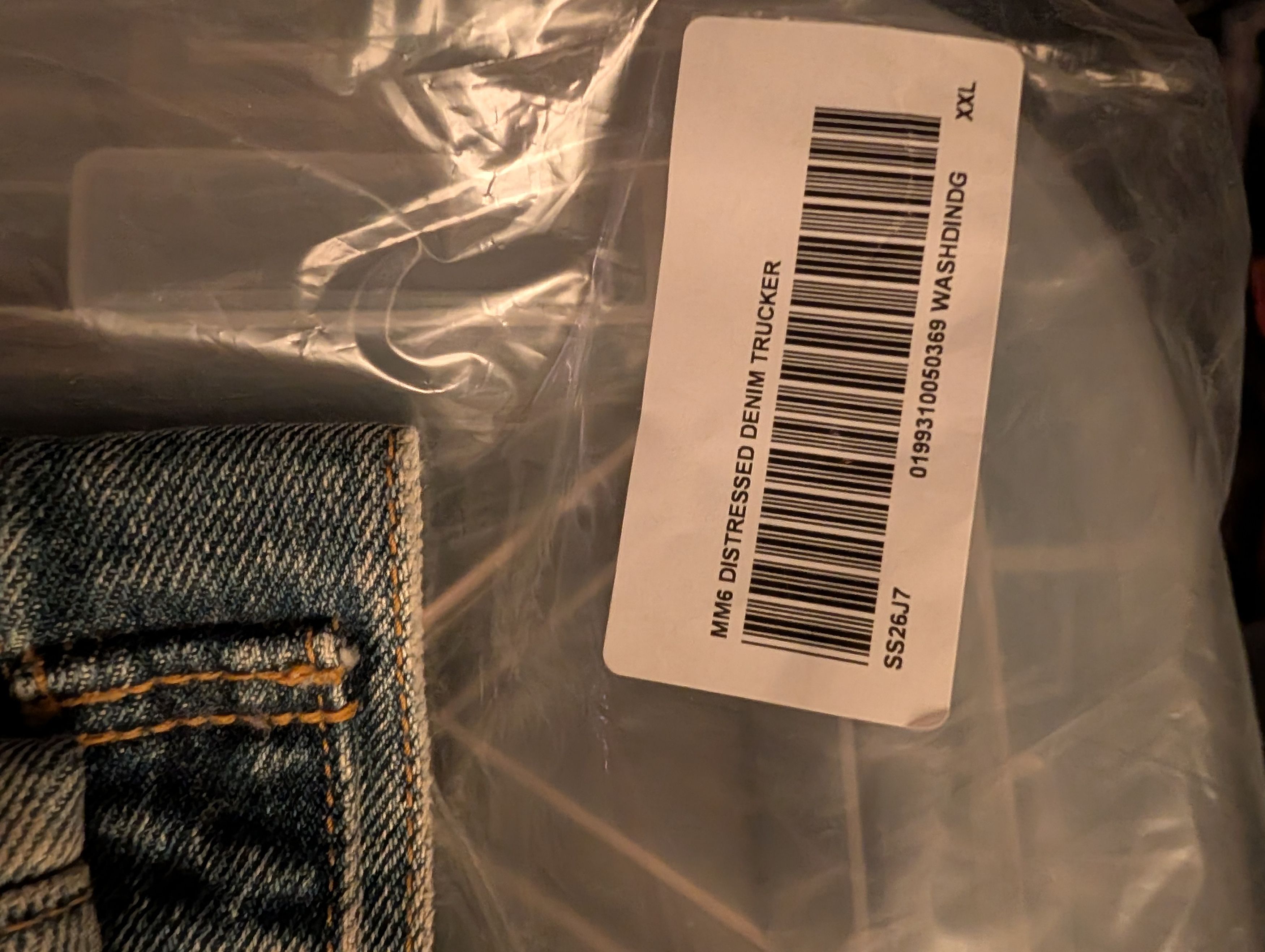 Maison Margiela × Supreme Supreme Margiela MM6 Distressed Denim Trucker Jacket XXL Size US XXL / EU 58 / 5 - 4 Thumbnail
