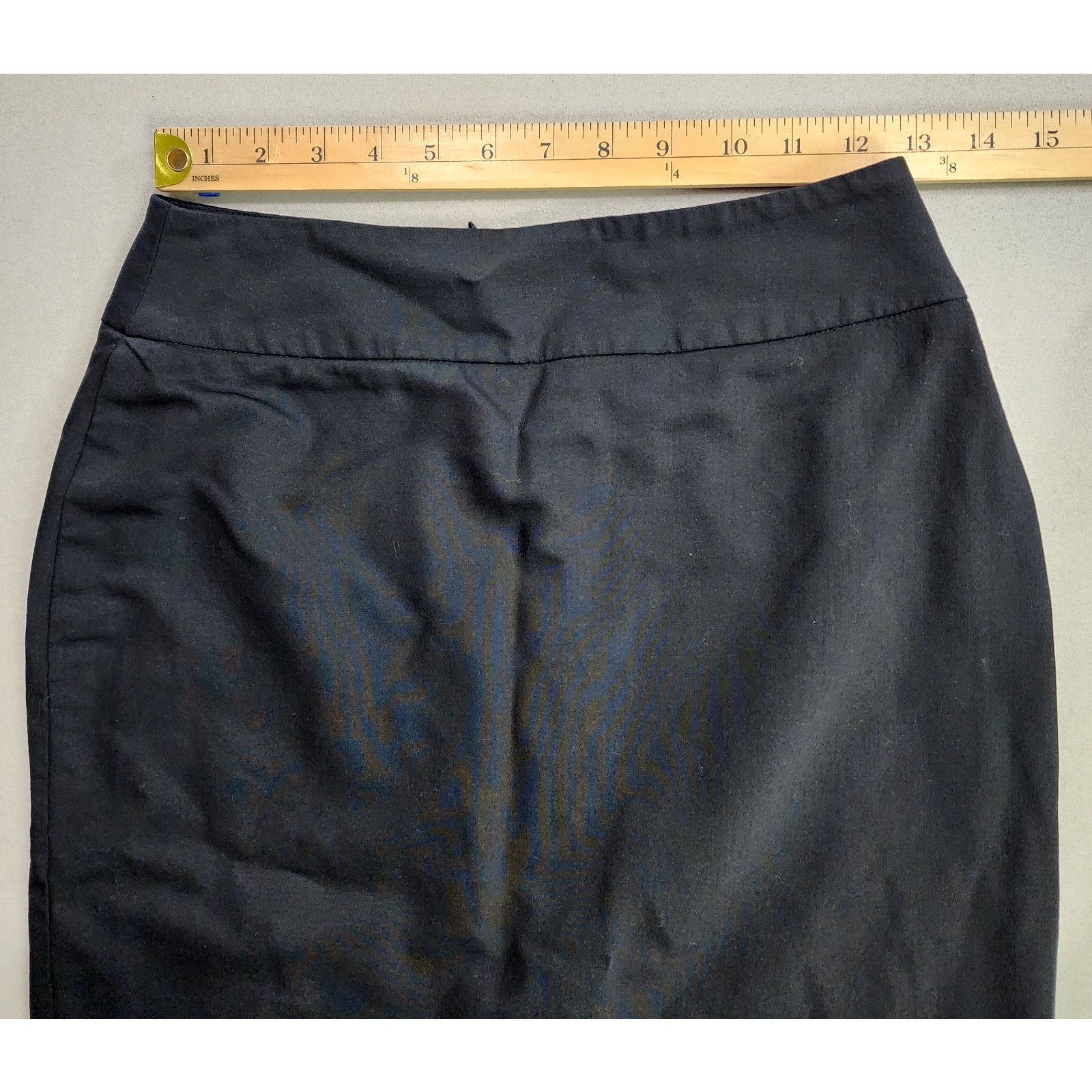 Other Teen Flo Pencil Skirt Size 4 Black Wool Knee-Length Lined Size 27" / US 4 / IT 40 - 5 Thumbnail