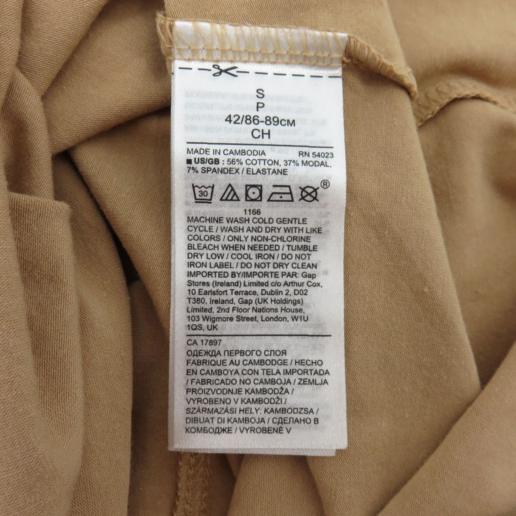 Banana Republic Banana Republic Women Tank Top Cami S Spaghetti Strap V-Neck Basic Cotton Blend NEW Tan Brown Spaghetti Strap Tank Top Size S / US 4 / IT 40 - 7 Thumbnail