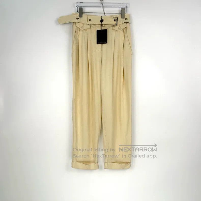 Louis Vuitton Louis Vuitton Beige presbyopic leather-label belted trouse Size US 38 / EU 54 - 3 Thumbnail