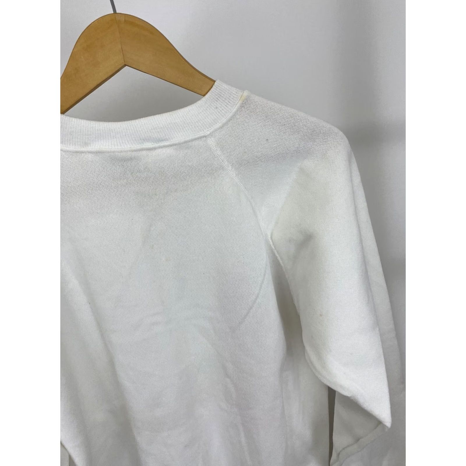 Hanes VTG 80s Hanes Raglan Crewneck Sweatshirt Santa Clara County Girl Scouts USA White Size L Mens Boys Girls Size US L / EU 52-54 / 3 - 5 Thumbnail