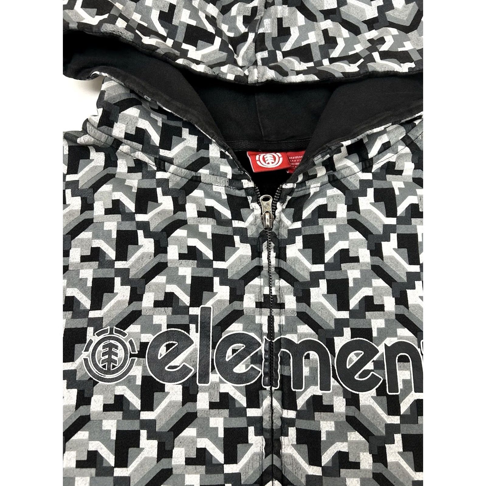 Element VINTAGE Element Skateboards Hoodie Graphic Y2K XL Skate 2000s Zip Black Mens Size US XL / EU 56 / 4 - 4 Thumbnail