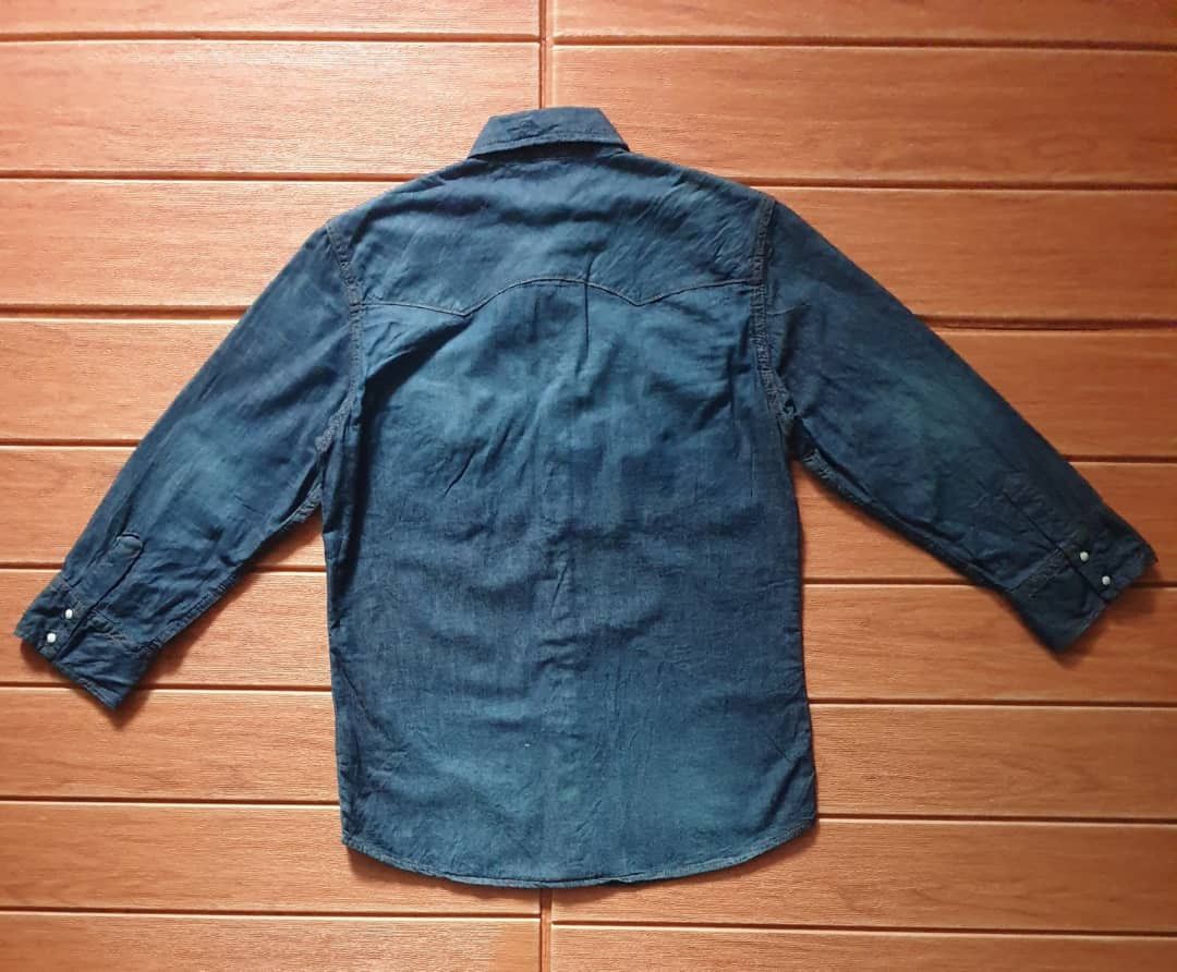 If Six Was Nine 💥3 quater blue colour Nano Uni western shirt Size US S / EU 44-46 / 1 - 11 Thumbnail