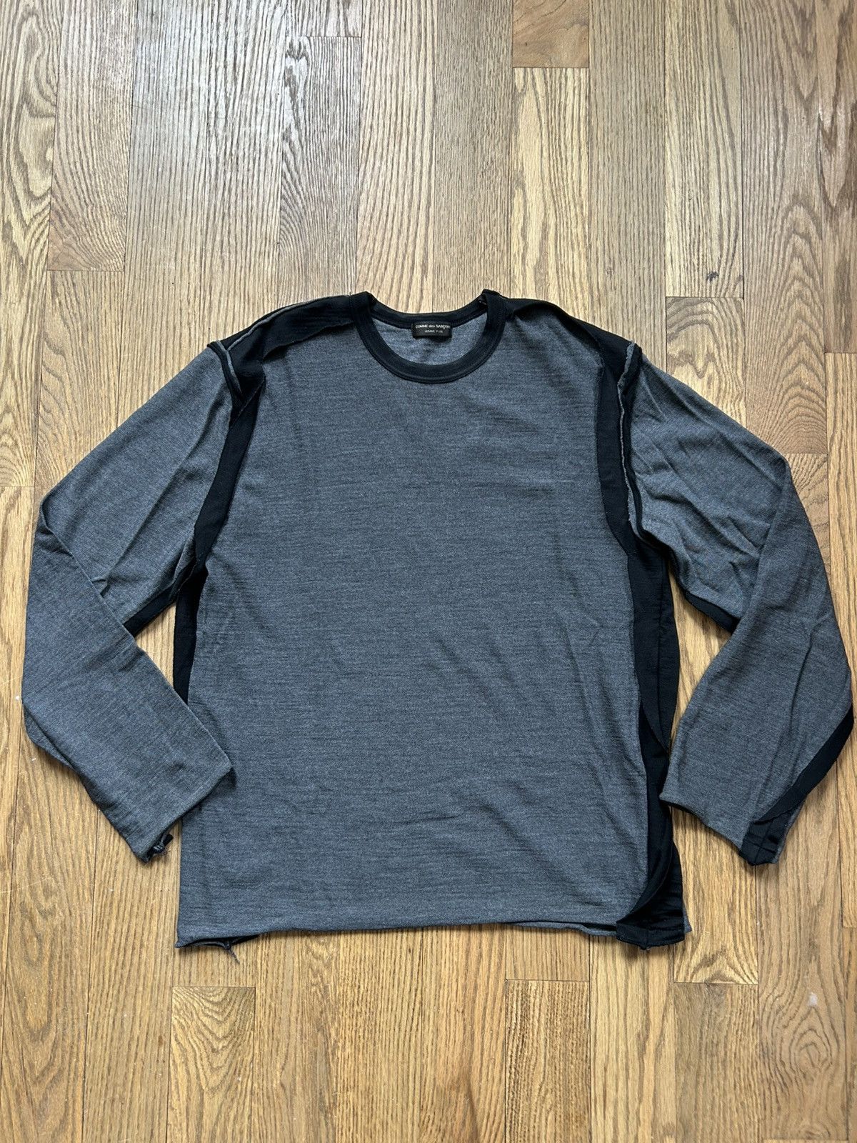 Comme des Garcons Homme Plus Wool Inside Out Sweater Size US M / EU 48-50 / 2 - 1 Thumbnail