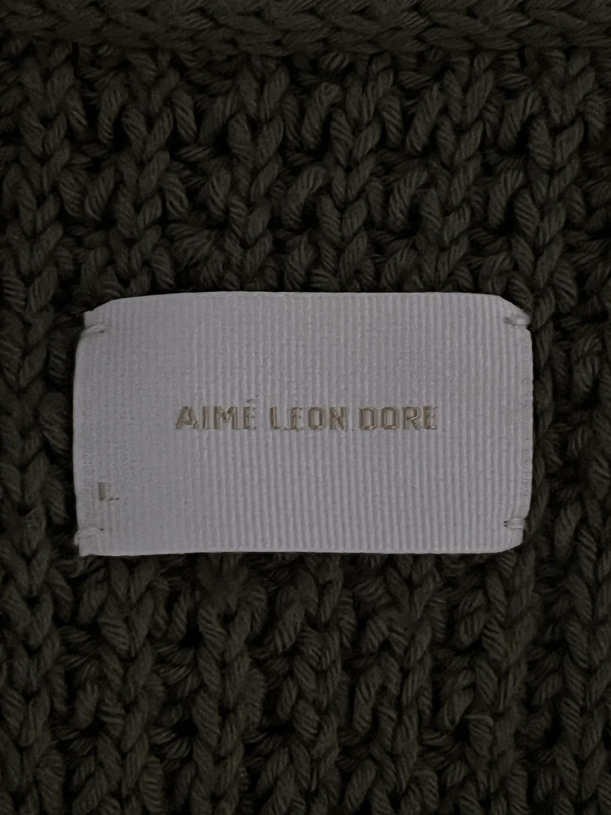 Aime Leon Dore Aime Leon Dore Waffle V Neck Sweater L Size US L / EU 52-54 / 3 - 3 Thumbnail