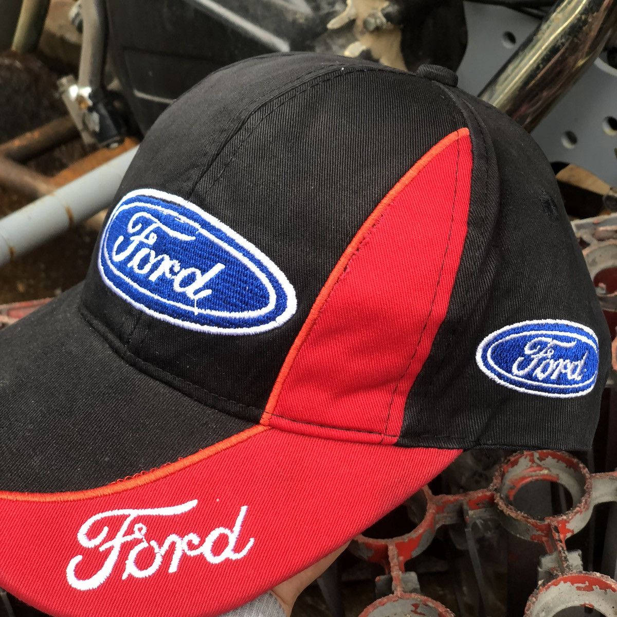NASCAR 🚫 SOLD 🚫 Vintage Ford Racing Cap Size ONE SIZE - 5 Thumbnail