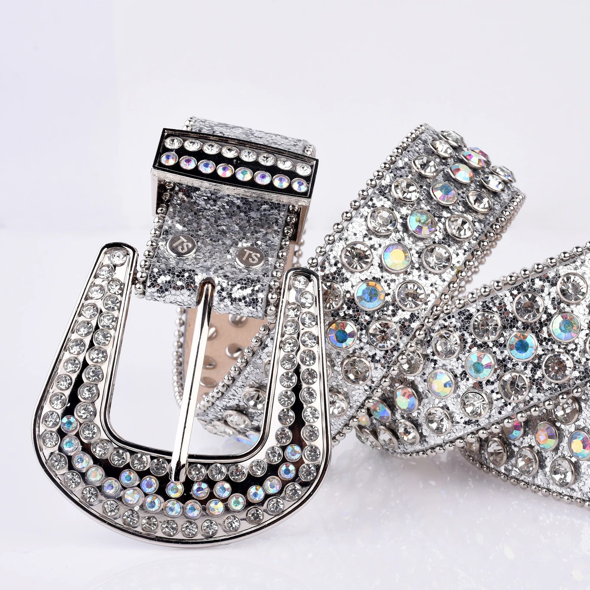 Japanese Brand Punk Rhinestone Crystal Belt Size ONE SIZE - 3 Thumbnail