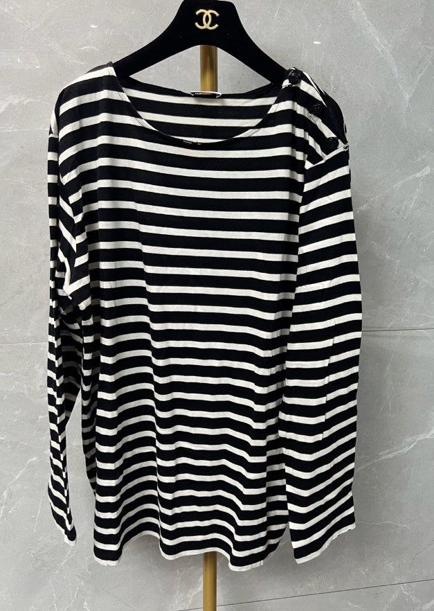 Saint Laurent Paris × Yves Saint Laurent Saint Laurent 15ss black and white one hoodie2411-Nextarrow Size US M / EU 48-50 / 2 - 2 Thumbnail