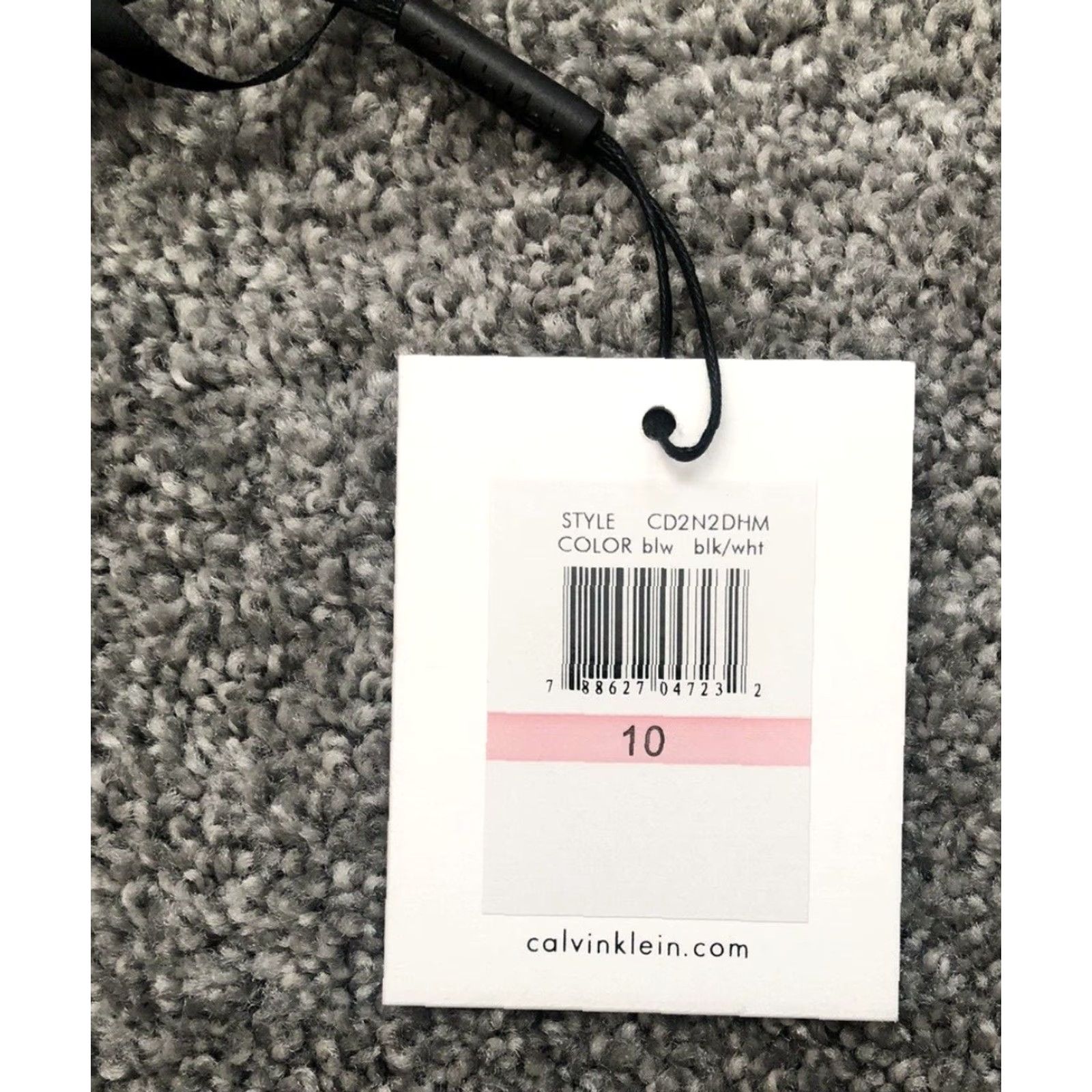 Calvin Klein Calvin Klein Dress Women 10 Striped Sleeveless Knee Length Black White Pullover Buttonless NWT Vintage? Wait. Size L / US 10 / IT 46 - 7 Thumbnail