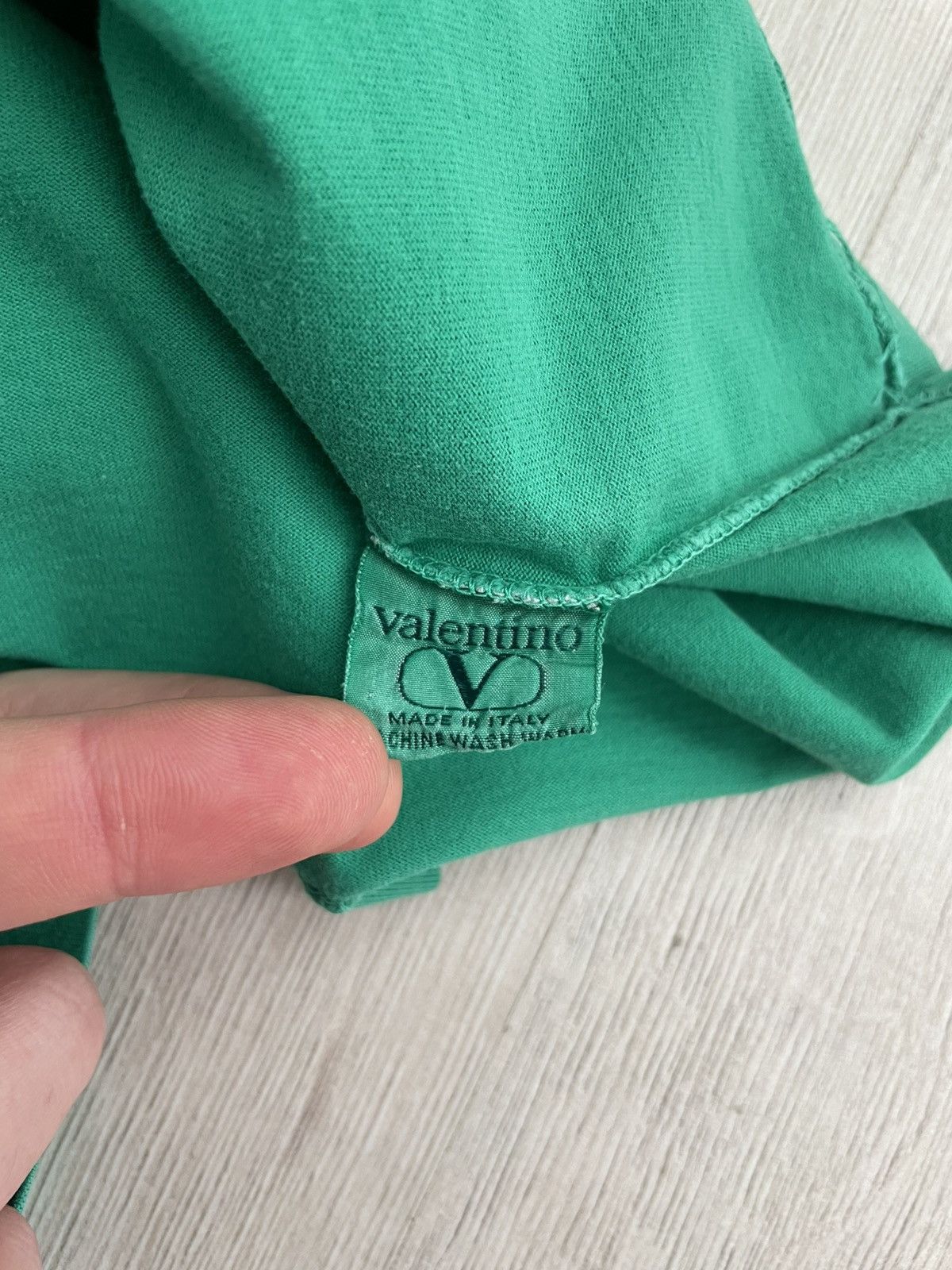 Valentino × Vintage Archive 80-90s Valentino Jeans Small Logo T-shirt Designer Size US L / EU 52-54 / 3 - 8 Thumbnail