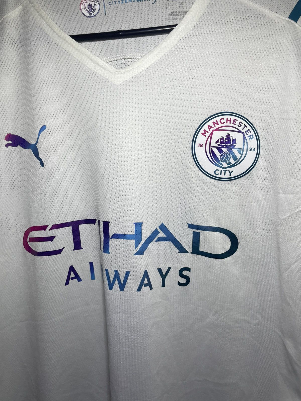 Puma Manchester City Away Football Shirt 2021/22 Adults XL Size US XL / EU 56 / 4 - 2 Thumbnail