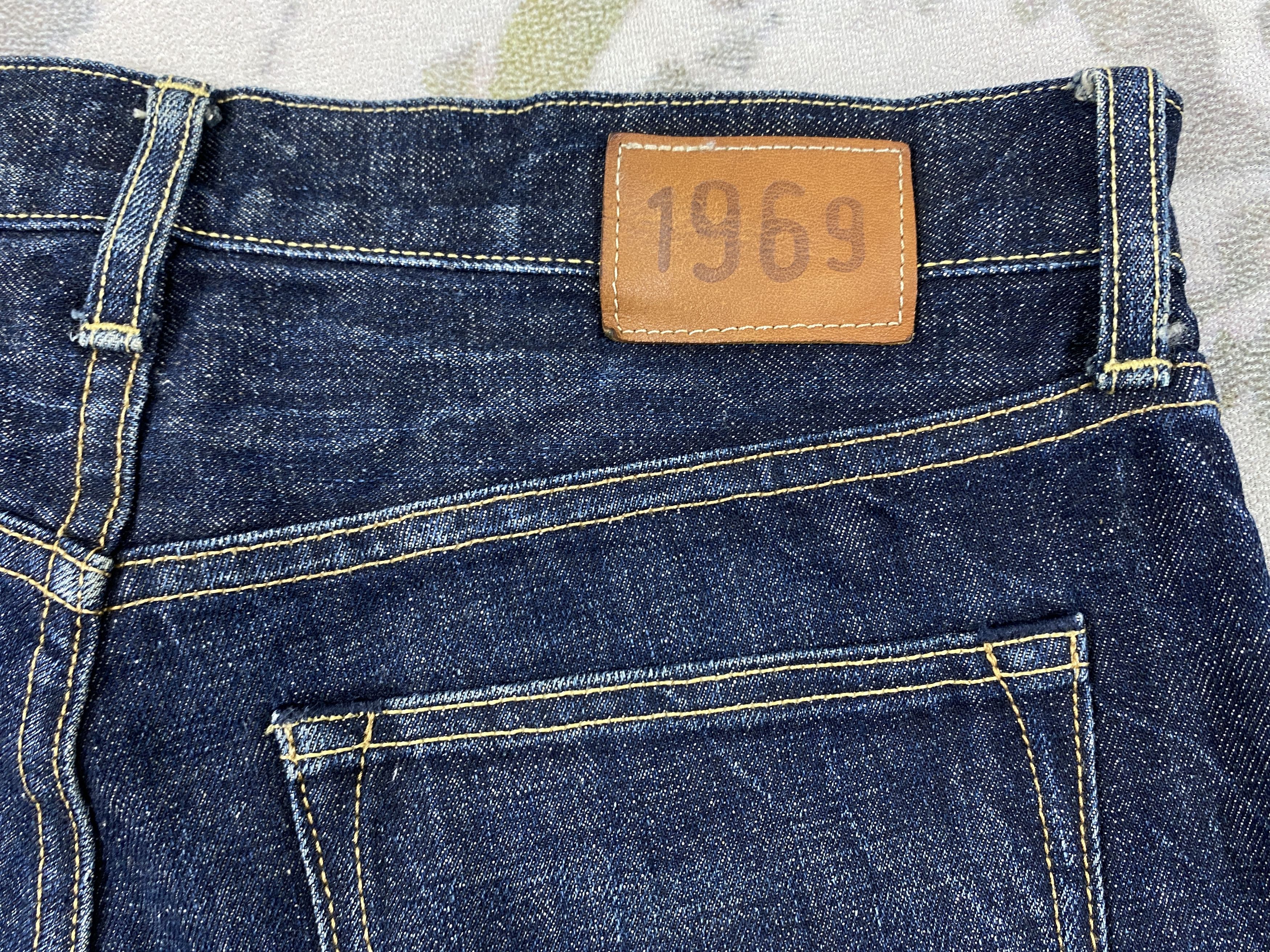 Japanese Brand Dark Blue Gap 1969 Jeans 32x29.5 Denim- JN3912 Size US 32 / EU 48 - 10 Thumbnail