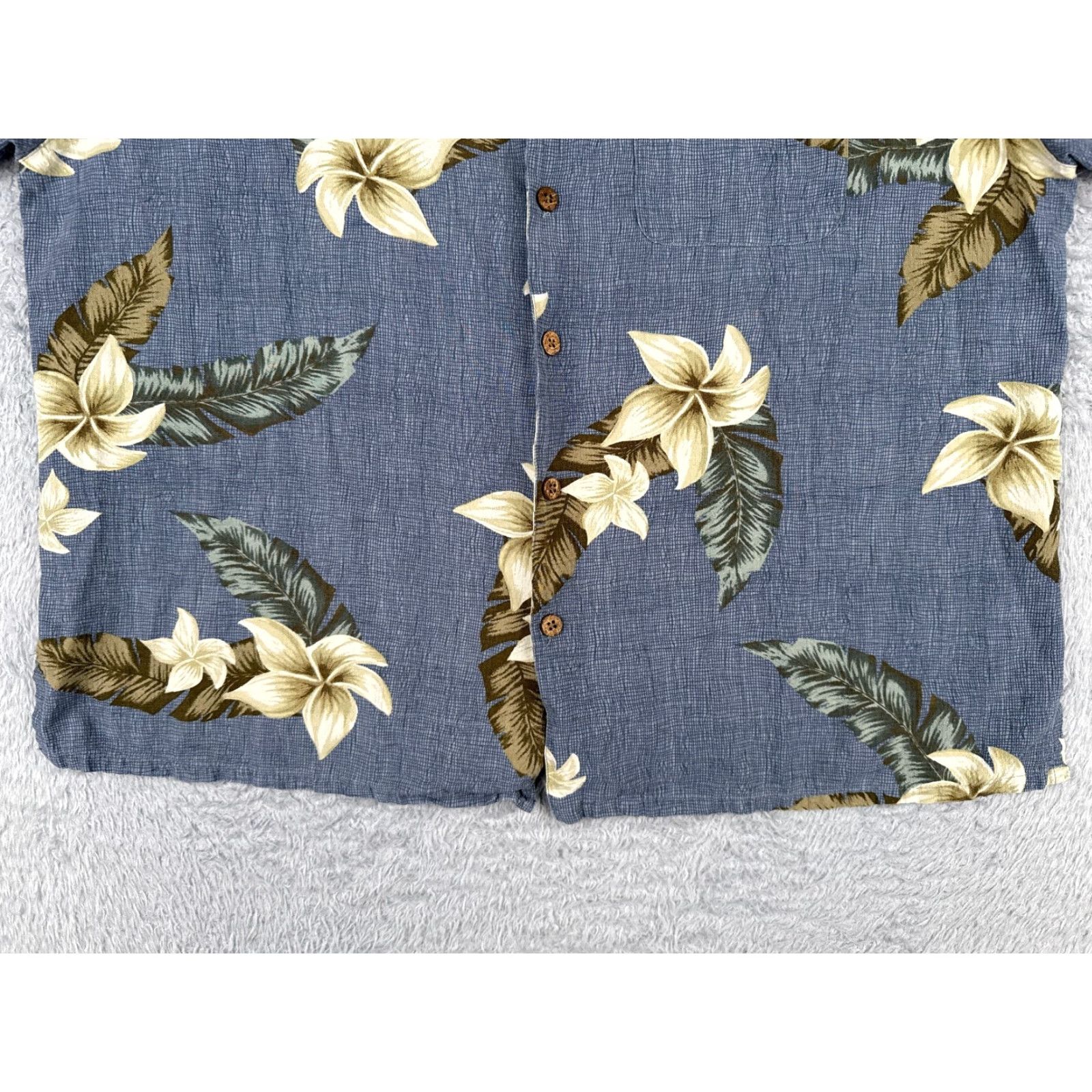Vintage Island Republic Shirt Men 2XL Blue Floral Silk Blend Button Up Hawaiian Size US XXL / EU 58 / 5 - 5 Thumbnail