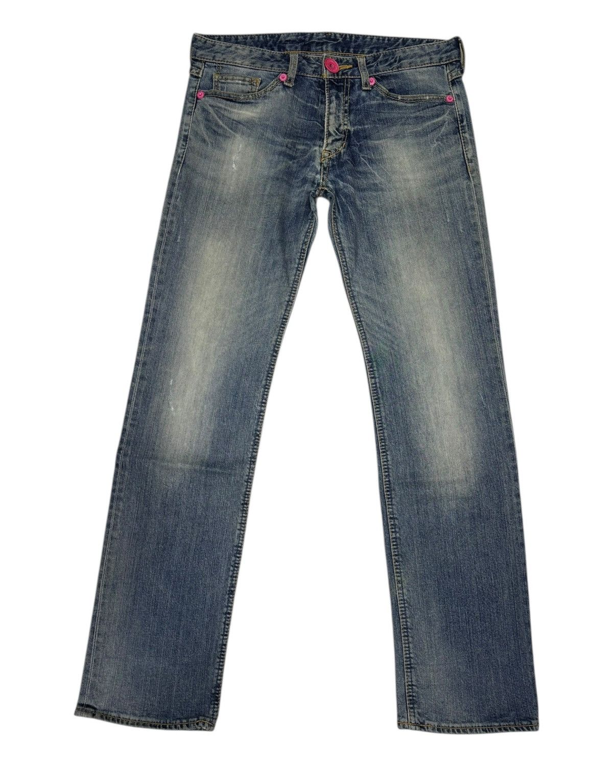 Hysteric Glamour × If Six Was Nine × Japanese Brand Vintage Co&Lu CocoLulu Embroidery Slim Fit Distressed Denim Size 32" / US 10 / IT 46 - 8 Thumbnail