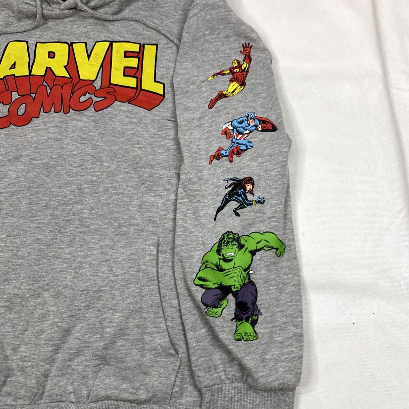 Vintage VINTAGE? Marvel Comics Pullover Hoodie Men’s XL Gray Original Avengers Seeve Back Graphic Size US XL / EU 56 / 4 - 4 Thumbnail