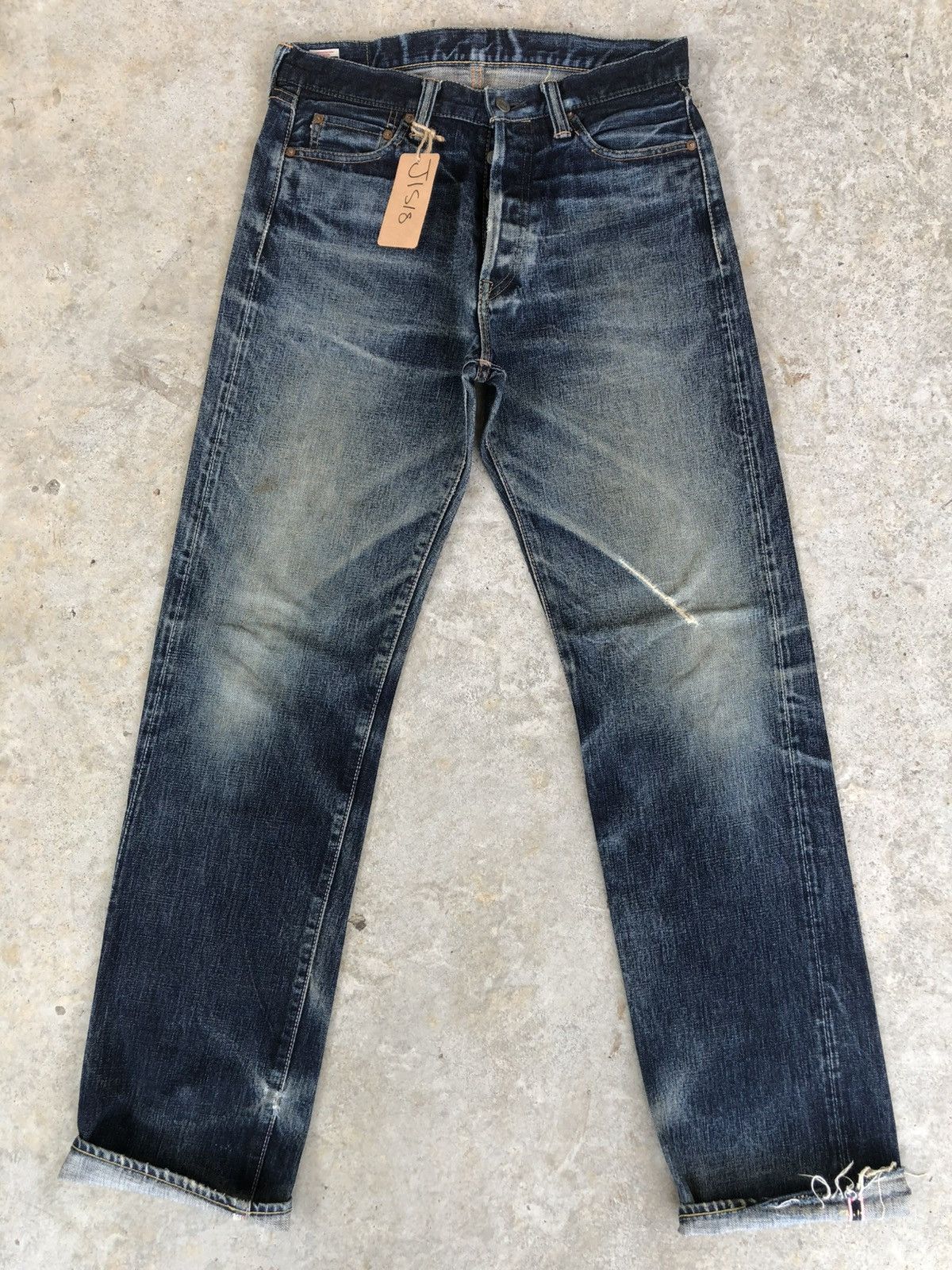 Momotaro Jeans Momotaro 0905SP Selvedge Denim Distressed Jeans Size US 31 - 3 Thumbnail