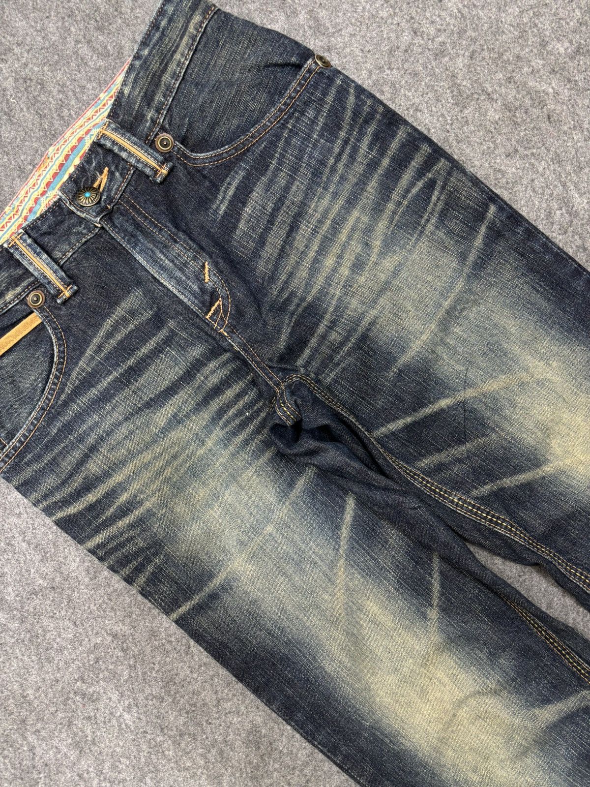 Edwin 💥Flare💥Edwin Stone Mudwash Insane Fades Denim F656 Size US 30 / EU 46 - 10 Thumbnail