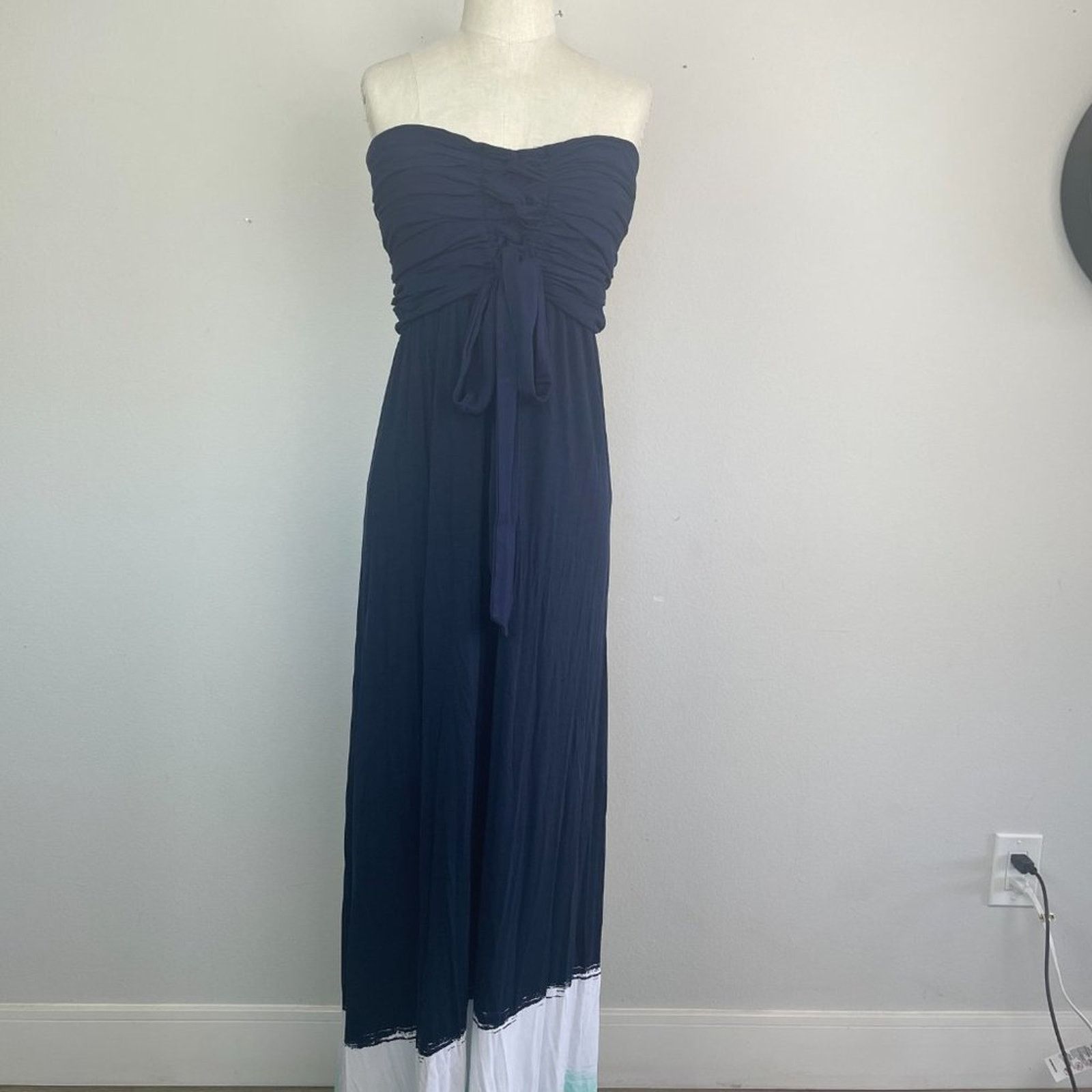 Other Jean West Navy Multiway Maxi Dress, Size L Size L / US 10 / IT 46 - 2 Thumbnail