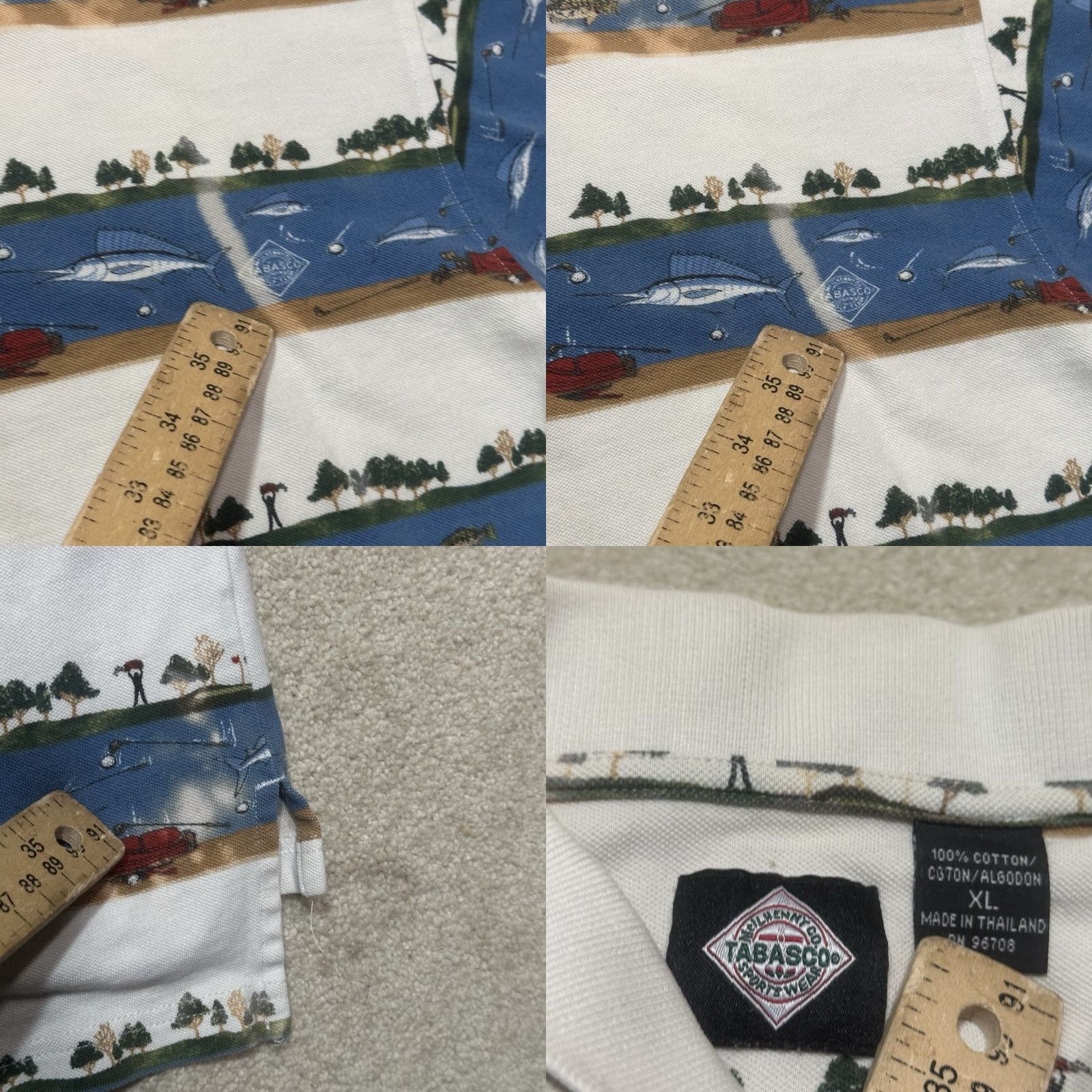 Vintage VINTAGE Tabasco Polo Shirt Mens XL Green 90s Shirt Golf Fishing Brand TABASCO Mens XL Polo Green 90s Size US XL / EU 56 / 4 - 8 Thumbnail