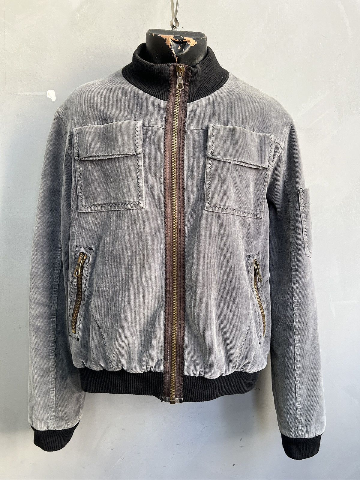 Diesel Corduroy velvet bomber jacket y2k style junya watanabe Size US M / EU 48-50 / 2 - 1 Thumbnail