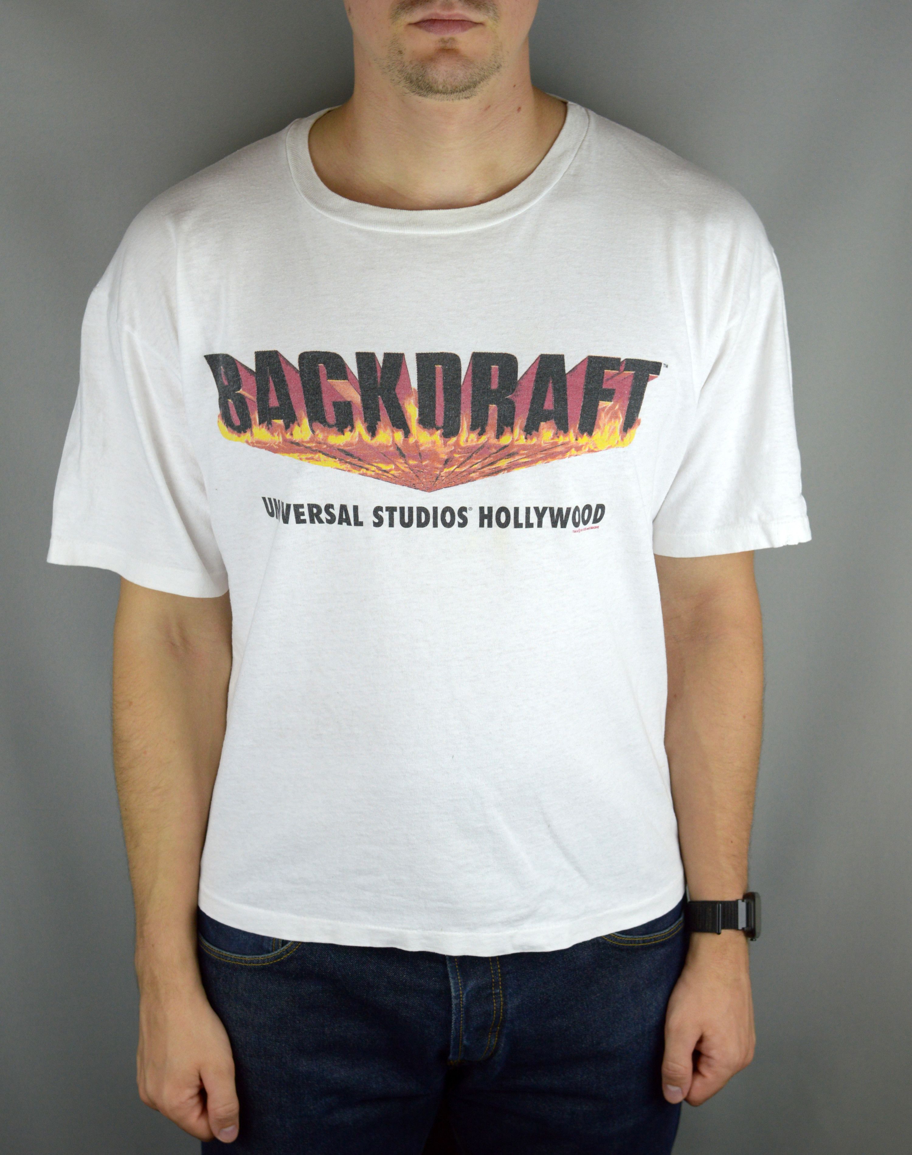 Vintage Vintage Backdraft 1991 Promo t shirt Size US M / EU 48-50 / 2 - 1 Thumbnail