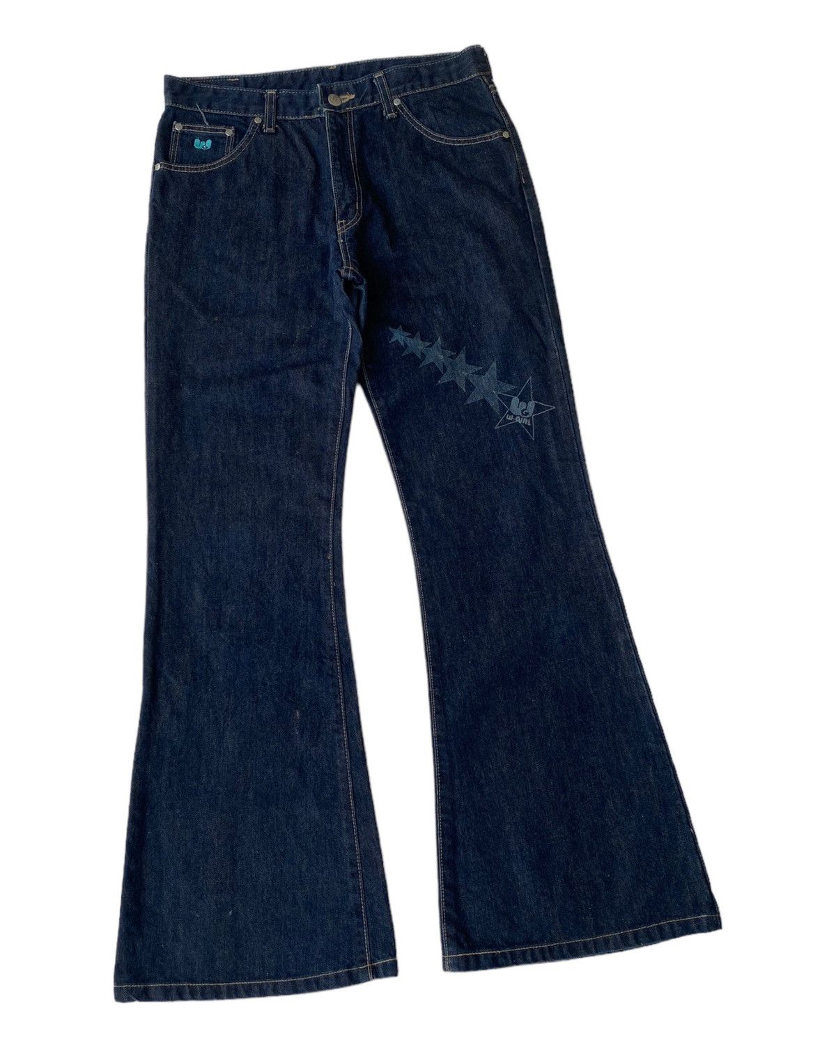 If Six Was Nine × Undercover FLARED🔥WRANGLER BELL BOTTOM W-GIRL FLARE DENIM JEANS Size US 30 / EU 46 - 5 Thumbnail