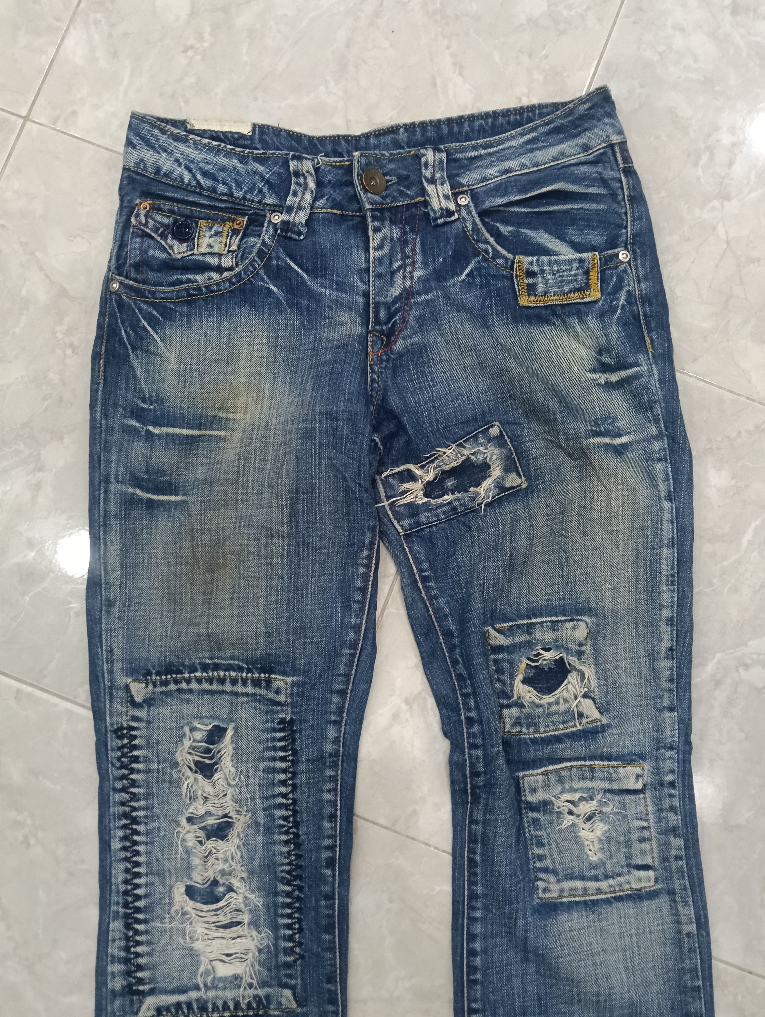 Japanese Brand Costello Sick Design Bootcut Denim Size 30" / US 8 / IT 44 - 2 Thumbnail