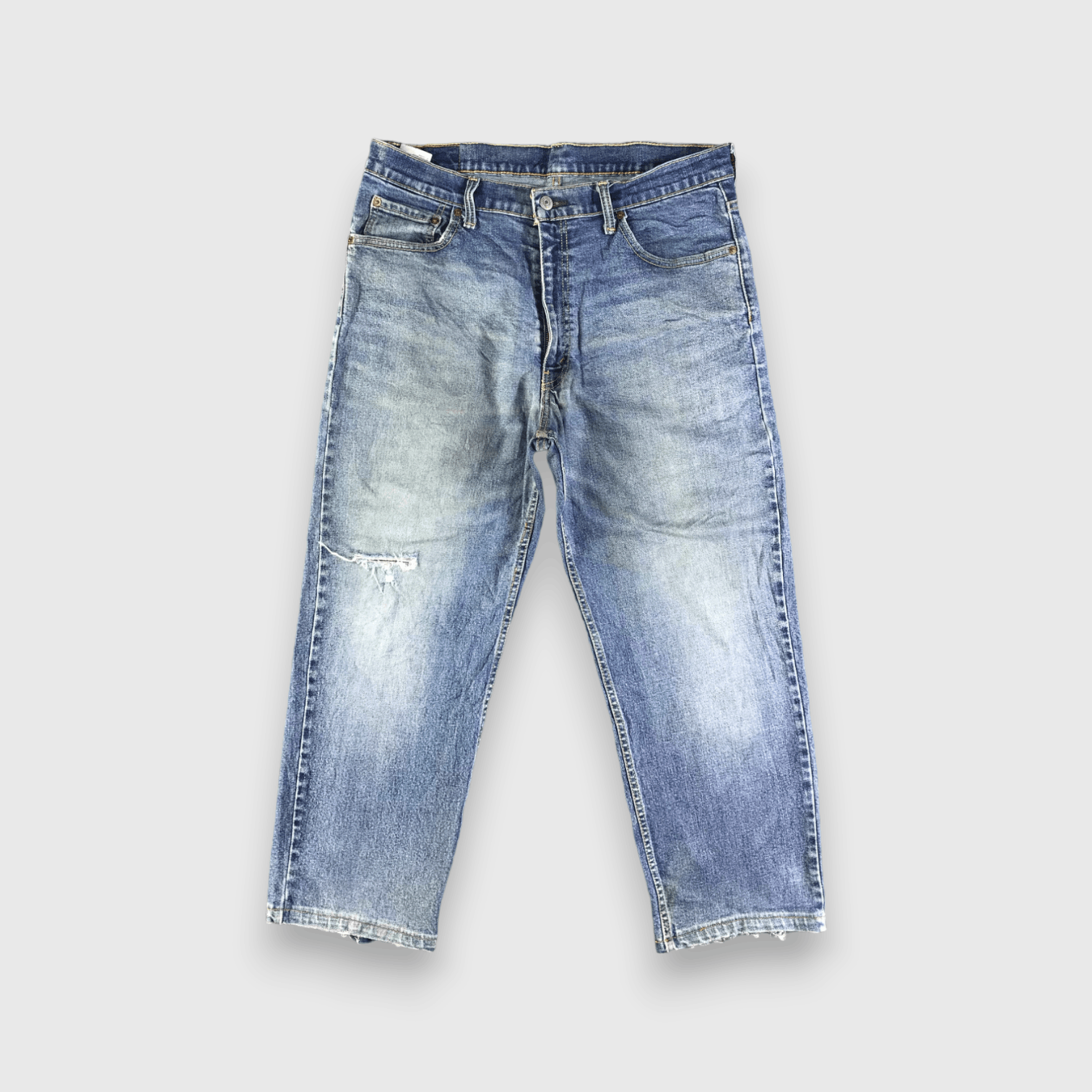 Levi's Vintage Blue Wash Levis 550 Jeans-J4342 Size US 35 - 1 Thumbnail