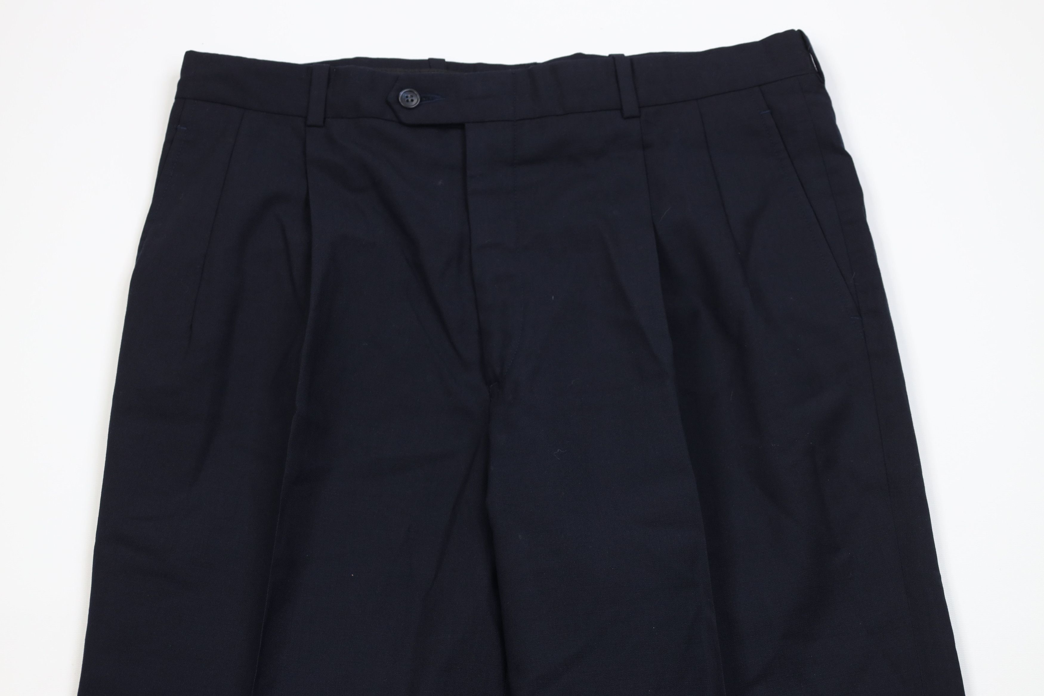 Vintage Vintage 70s Streetwear Wool Knit Wide Leg Chino Pants USA Size US 34 / EU 50 - 2 Thumbnail
