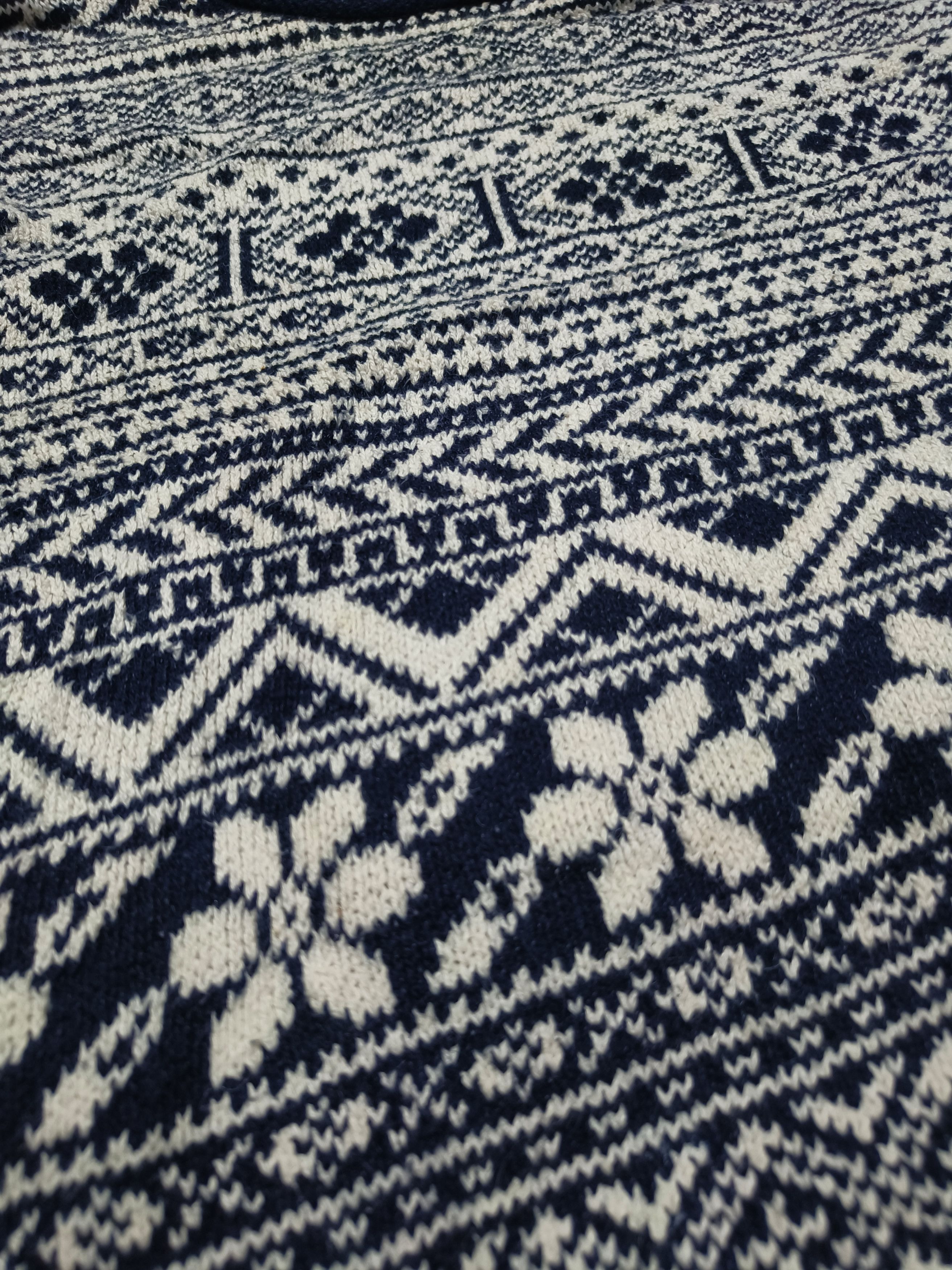 Jones New York Vintage 90s JONES NEWYORK Women's Aztec Motifs Knit Sweater Size S / US 4 / IT 40 - 5 Thumbnail