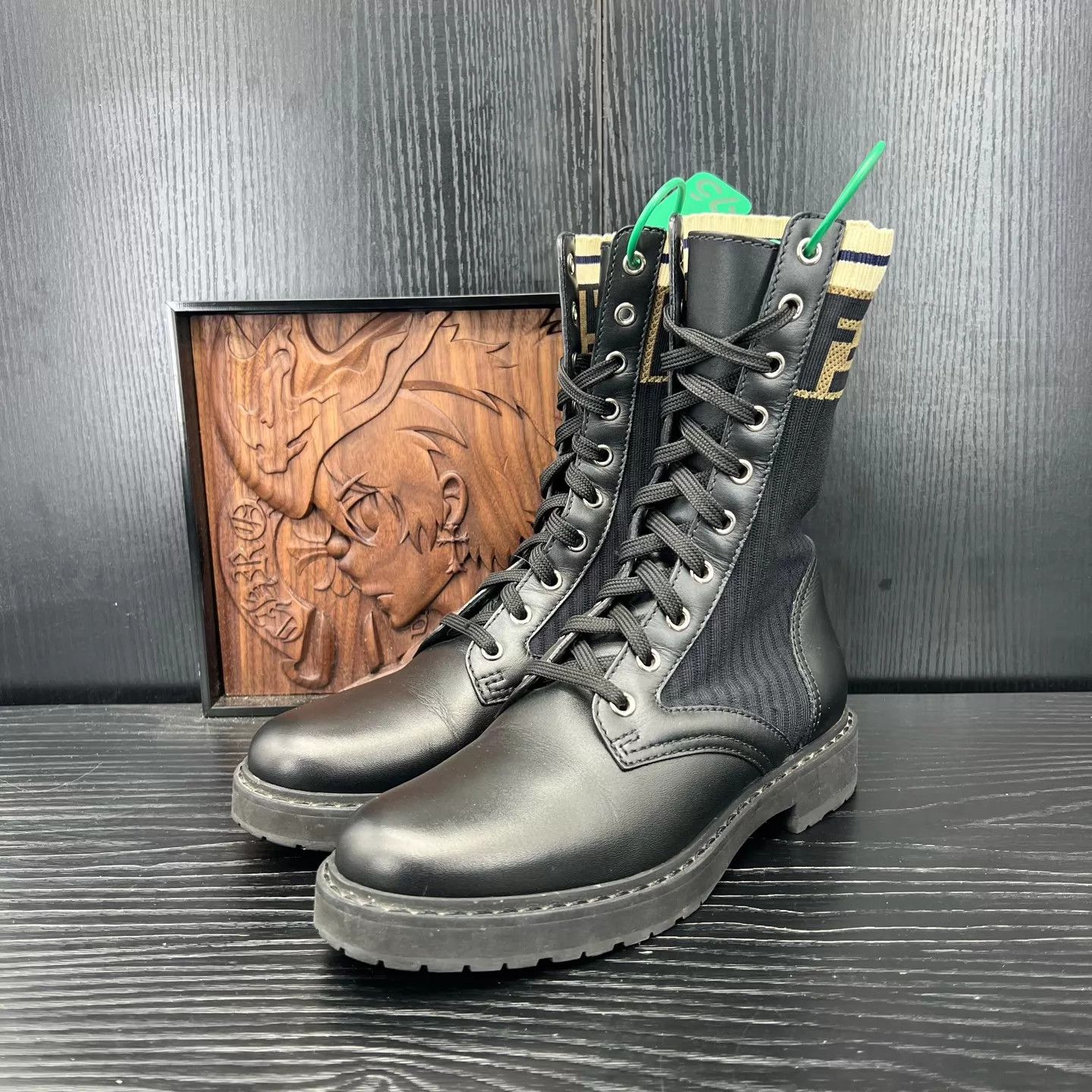 Fendi Fendi Rockoko Black Martin Boots 36 Mint Boxed Size US 5.5 / IT 35.5 - 1 Thumbnail