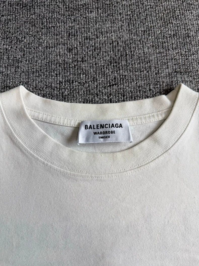 Balenciaga Balenciaga Solid Letter Embroidered Casual Round Neck Shor Size XS / US 0-2 / IT 36-38 - 3 Thumbnail