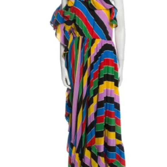 Philosophy di Lorenzo Serafini Long one shoulder dress multi colored Size M / US 6-8 / IT 42-44 - 2 Thumbnail