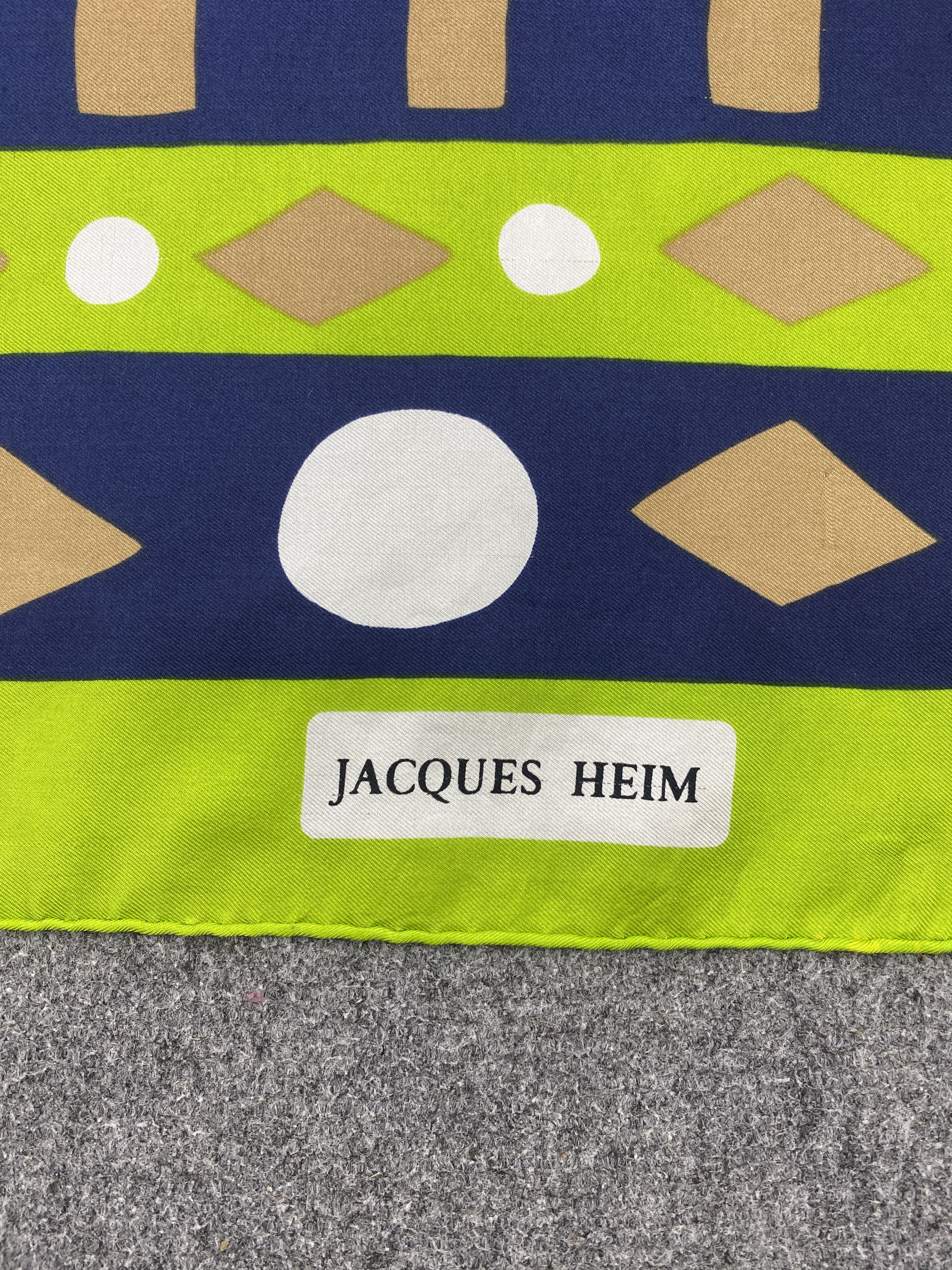 Vintage Vintage Jacques Heim Geometrical Silk Scarf SN0130 Size ONE SIZE - 3 Thumbnail