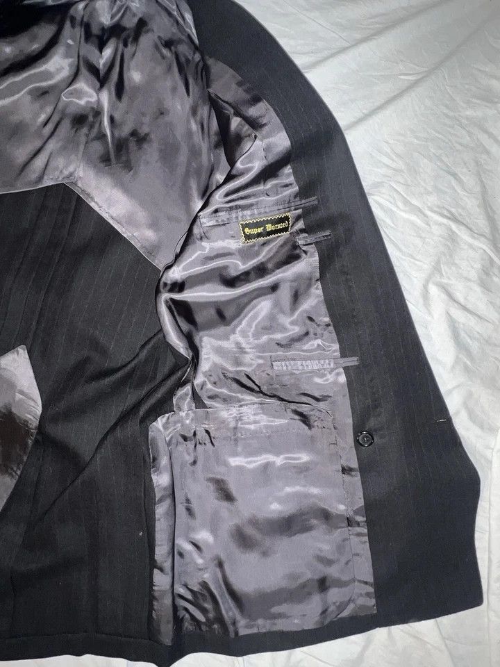 Oxxford Clothes Double Breasted Gray Suit Size 42S - 13 Thumbnail