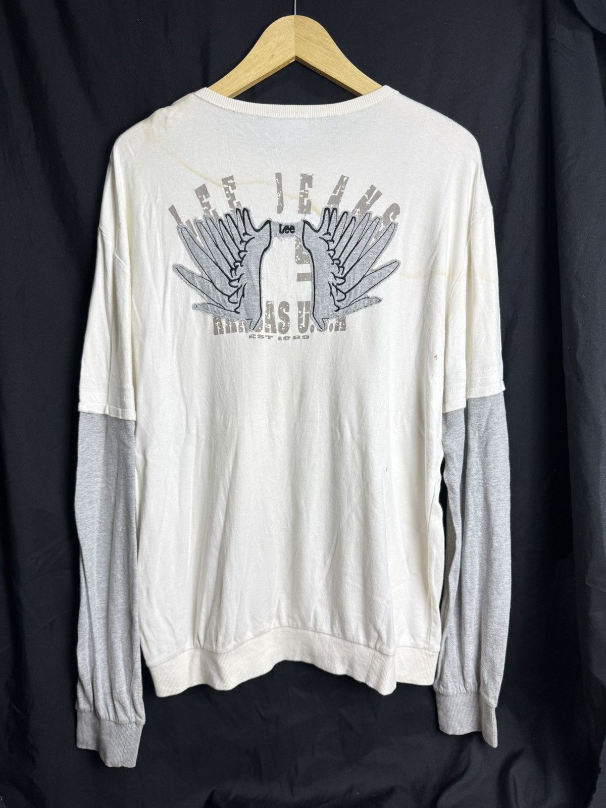 Japanese Brand Japanese Lee Eagle Long Sleeve Ifsix Lgb Styled Size US L / EU 52-54 / 3 - 2 Thumbnail