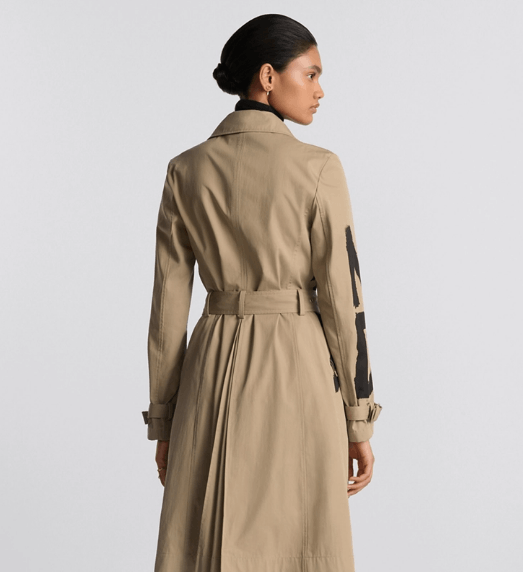 Dior o1w1db11225 457M15 Trench Coat in Beige/Black Size XS / US 0-2 / IT 36-38 - 7 Thumbnail